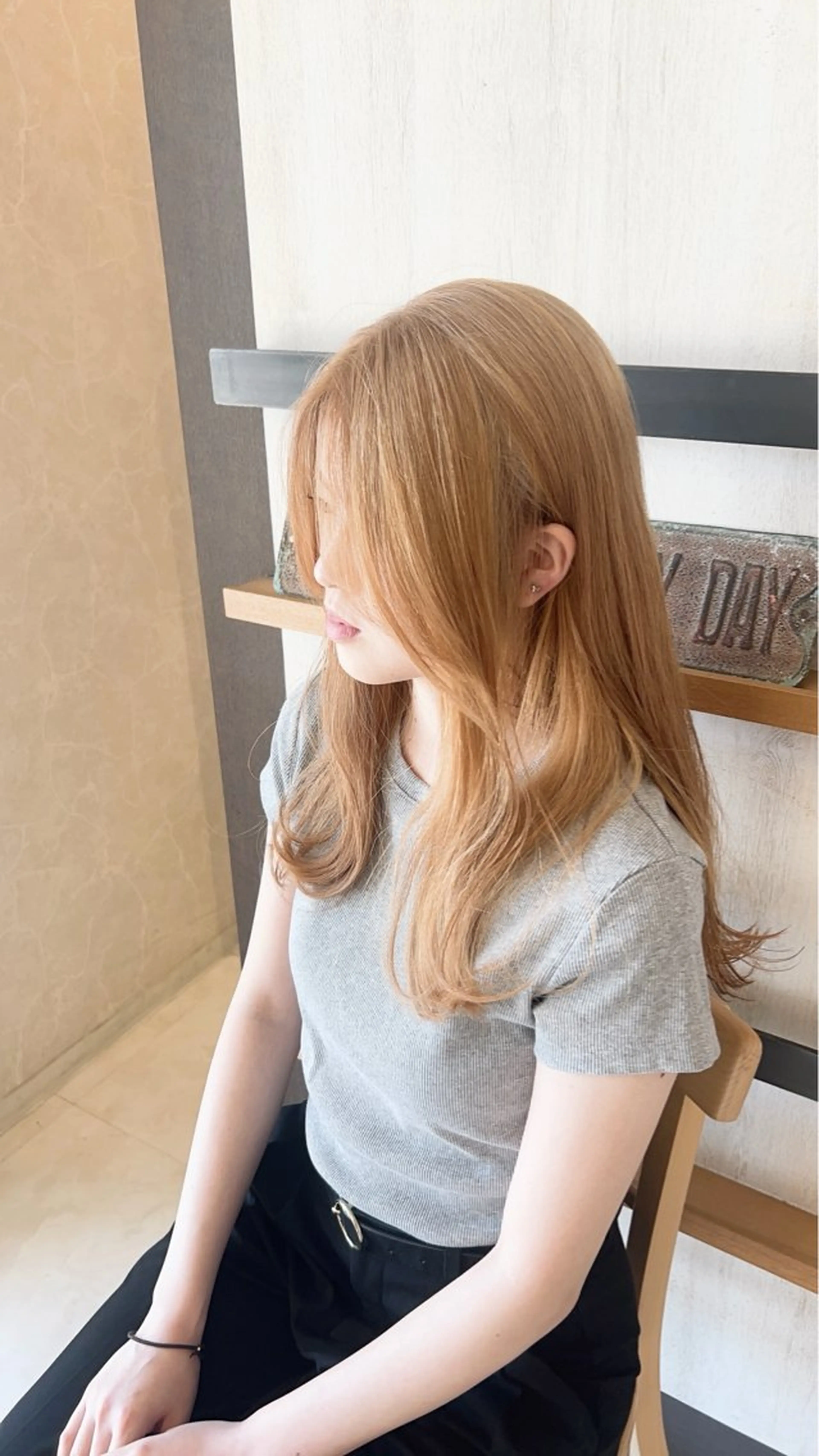 ロング カット ヘアカラー トリートメント 本店店長☆ 前原海翔のヘアスタイル
