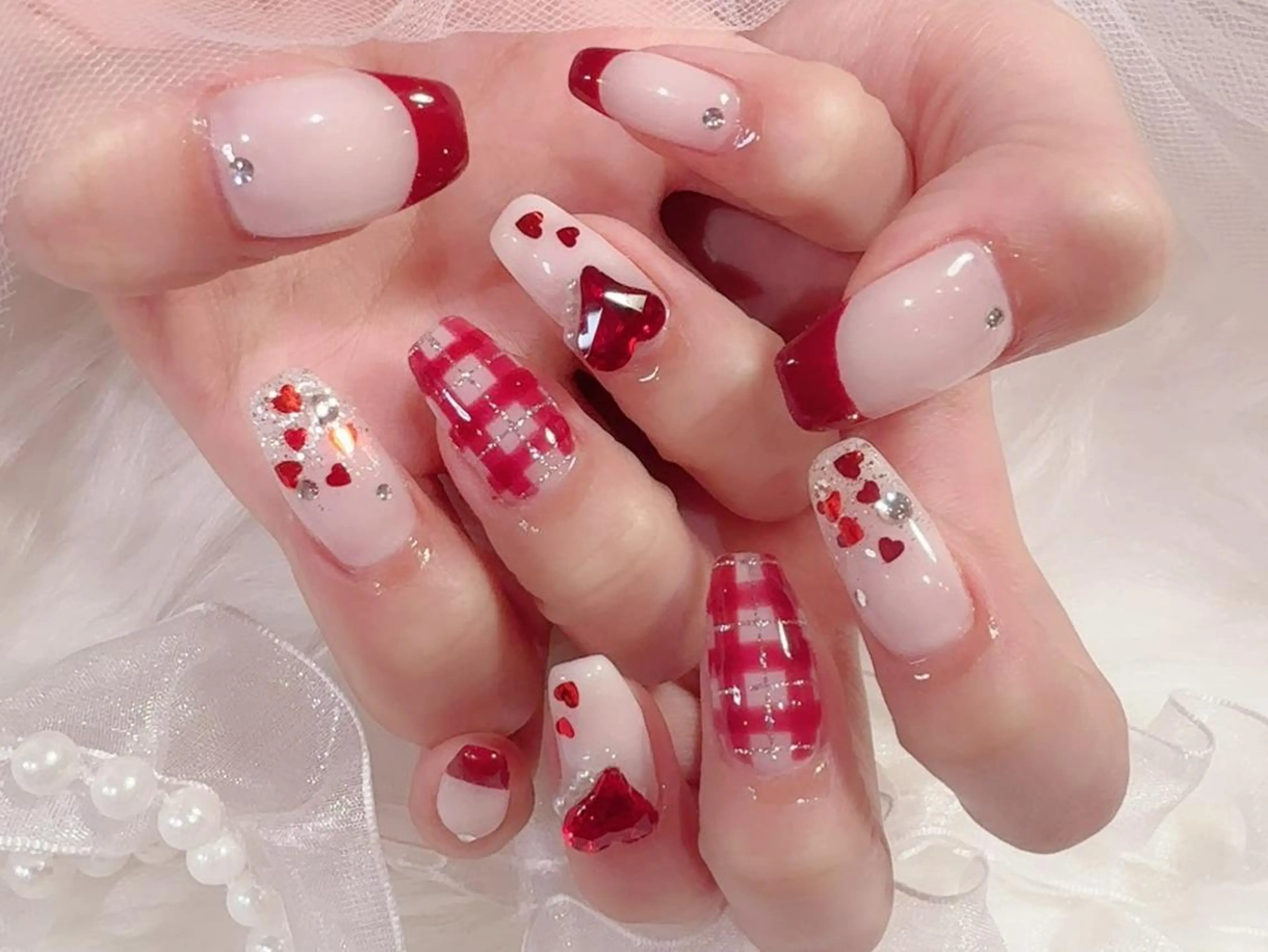 ロング ハンドネイル ハンドケア Menail 心斎橋 本店☆南船場移転☆のネイルデザイン