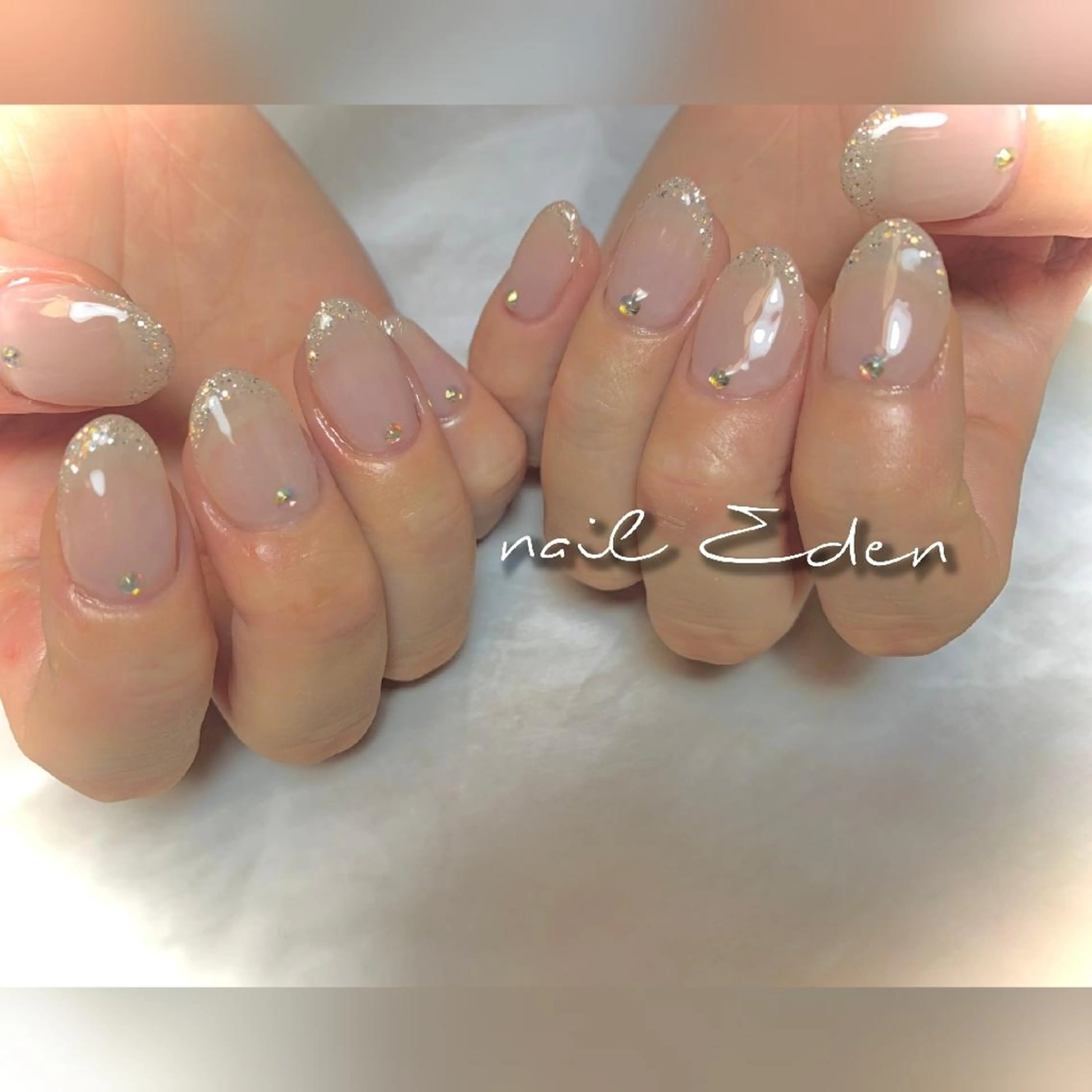 ネイル 長さ出し ジェルネイル 持ち込み スカルプネイル ワンホンネイル Eden ♾️のネイルデザイン