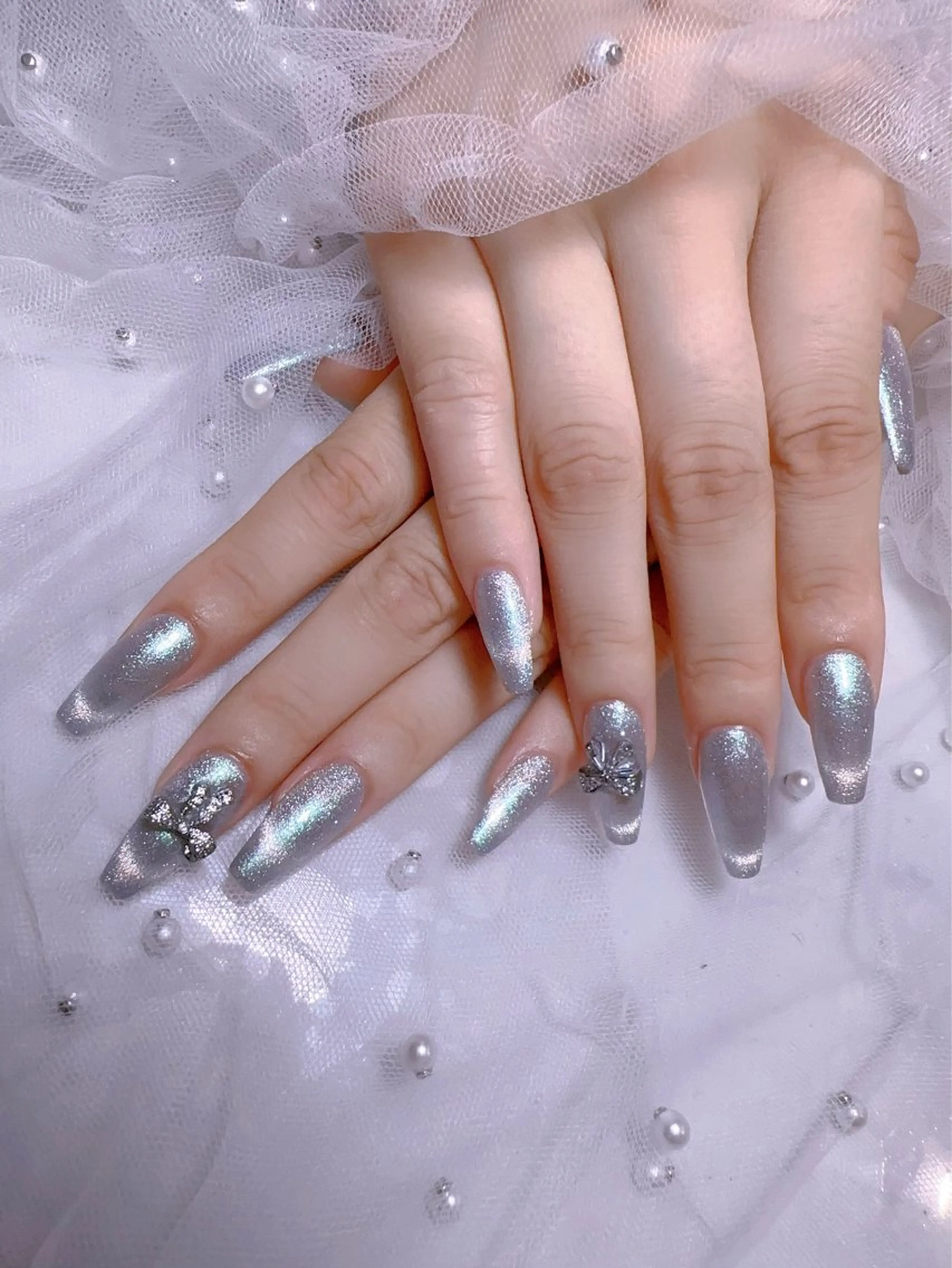 ネイル 長さ出し マグネットネイル ネイルチップ ハンドネイル You&Me Miyuのネイルデザイン