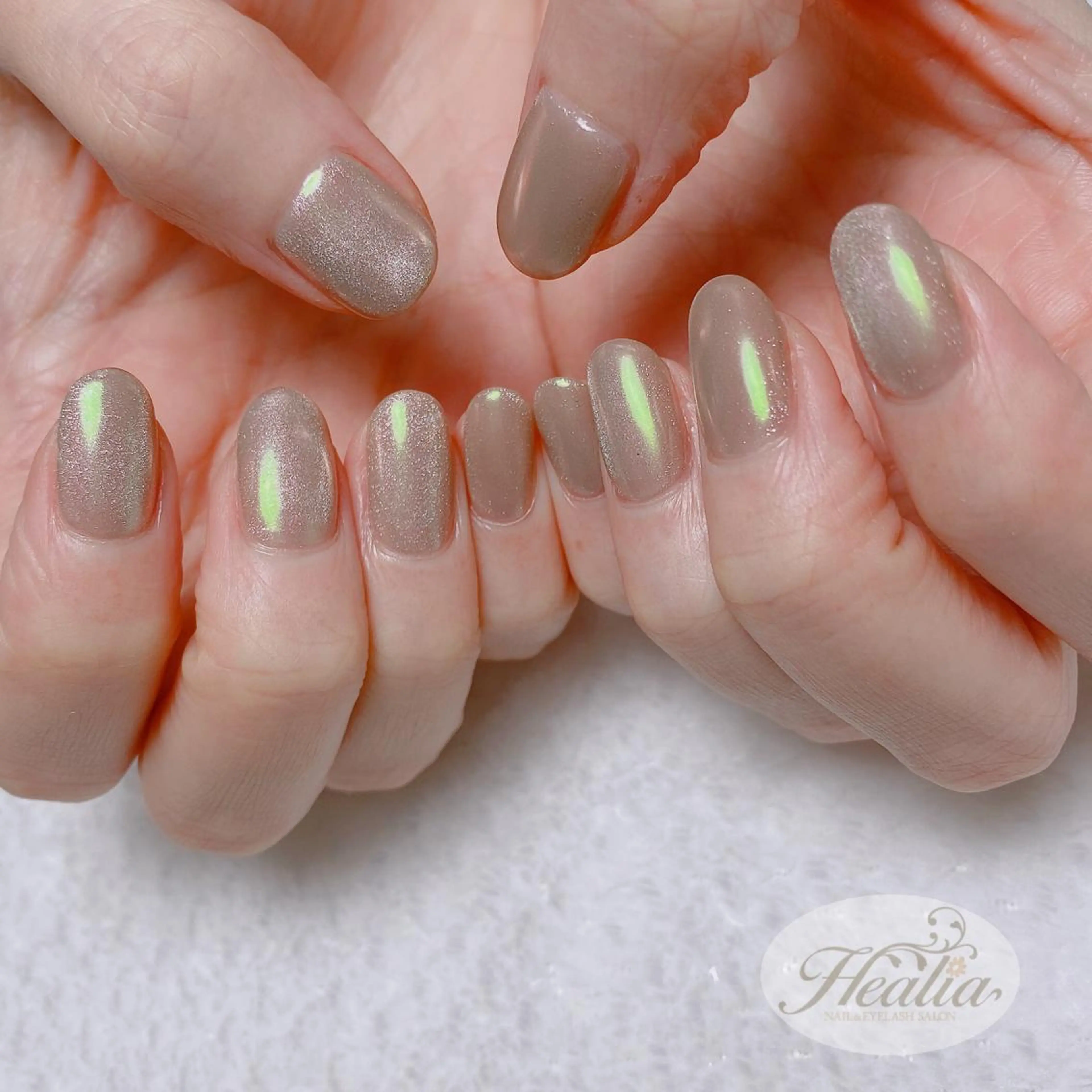 ネイル オーロラネイル マグネットネイル ミラーネイル REMIA湘南台 TANABEのネイルデザイン