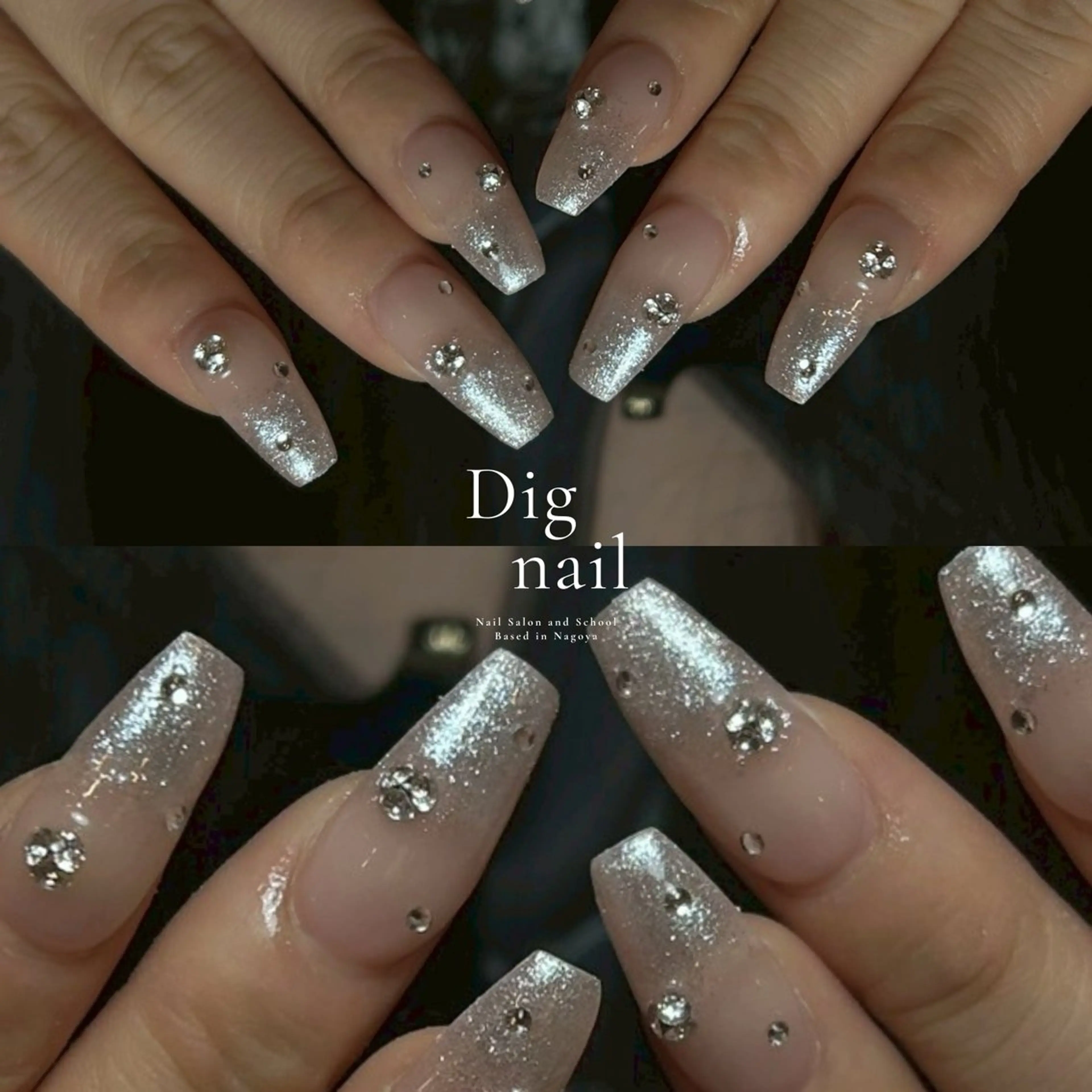 ネイル 長さ出し ジェルネイル 韓国ネイル マグネットネイル 持ち込み ハンドネイル D.d Reinaのネイルデザイン