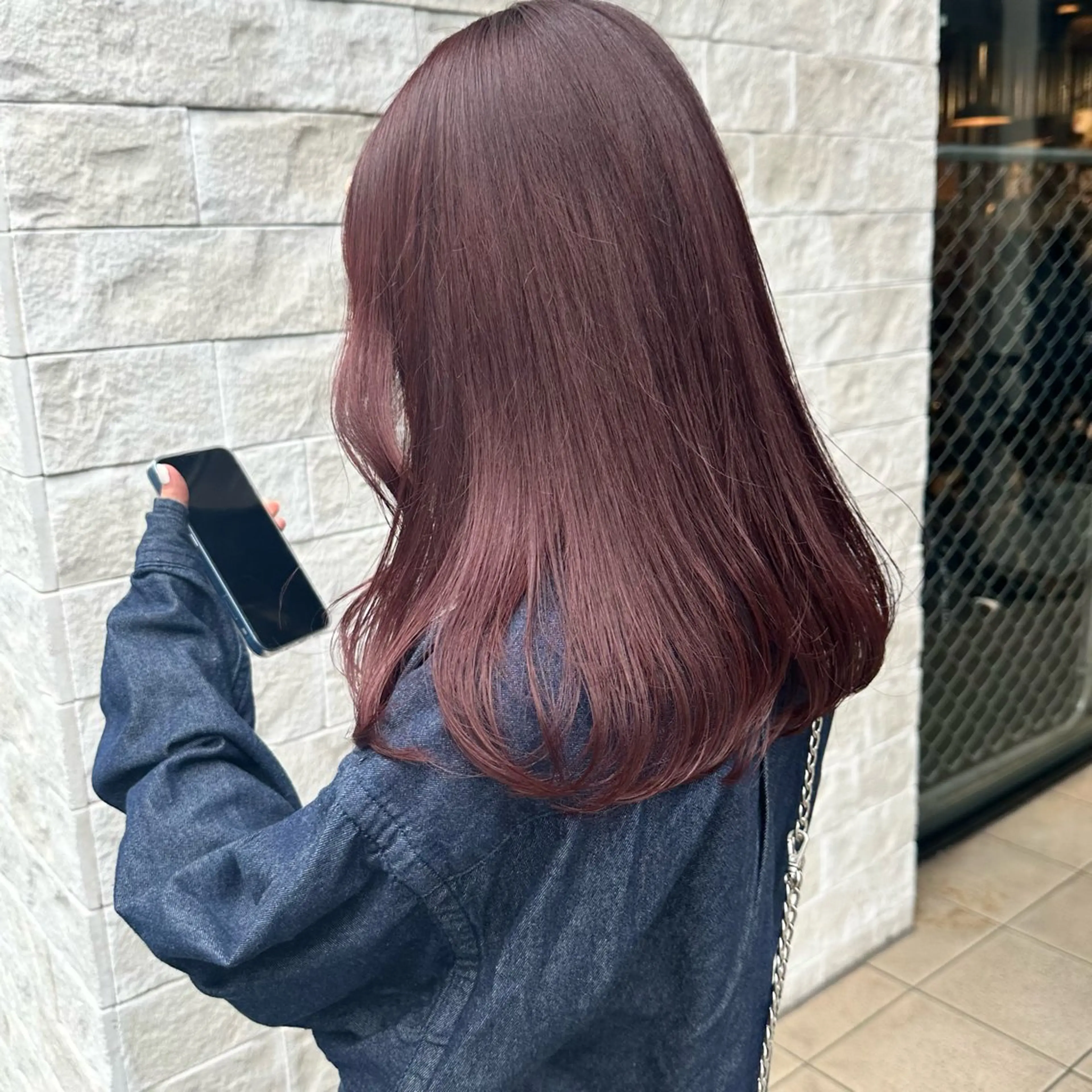 セミロング カラー 艶ストレート✨透明感 カラー🎀♡mariのヘアスタイル