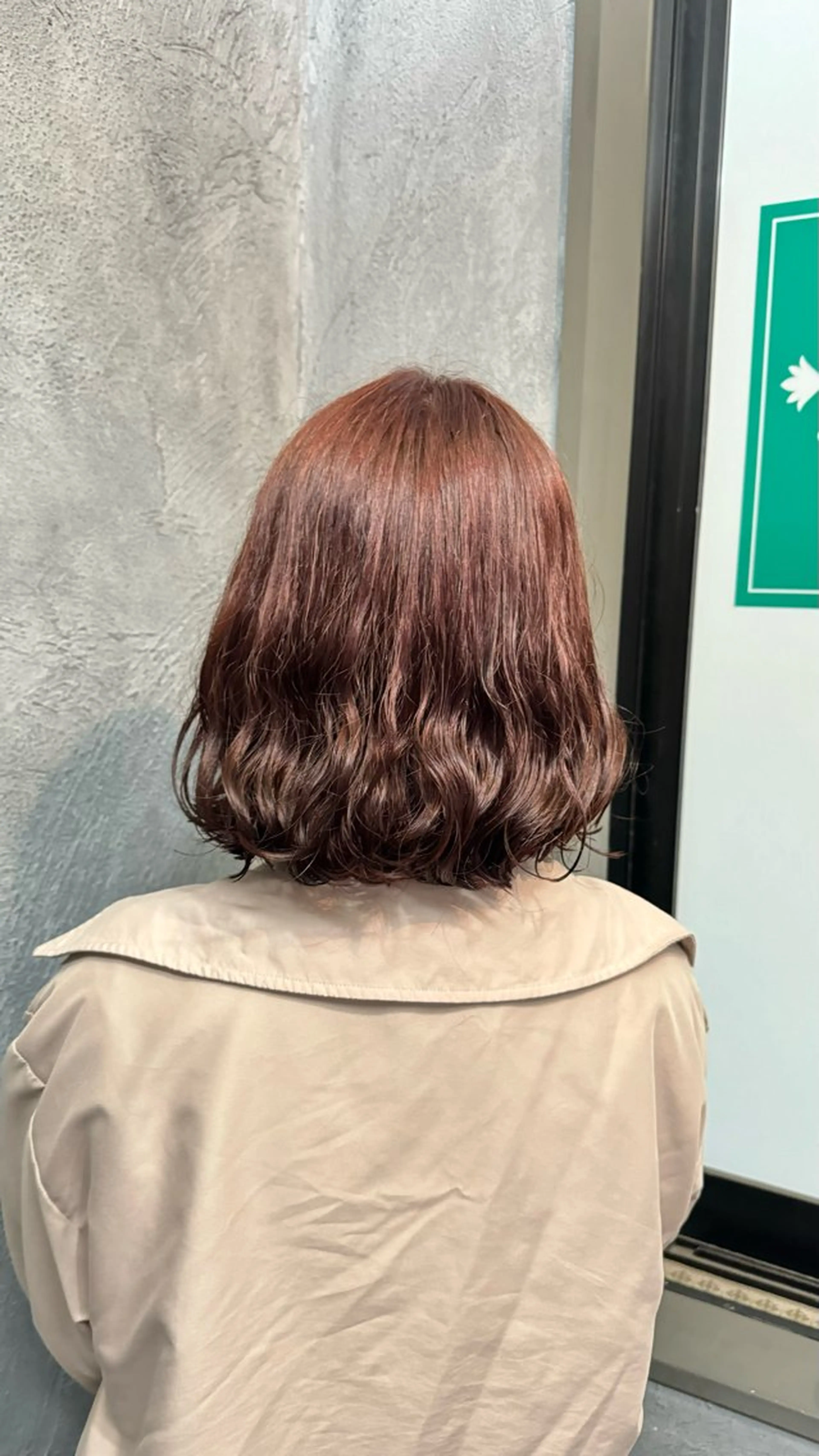 ミディアム カラー ブラウンカラー ピンクカラー ピンクブラウン ヘアカラー 🐺ﾅｶﾑﾗ ﾓﾓｶのヘアスタイル