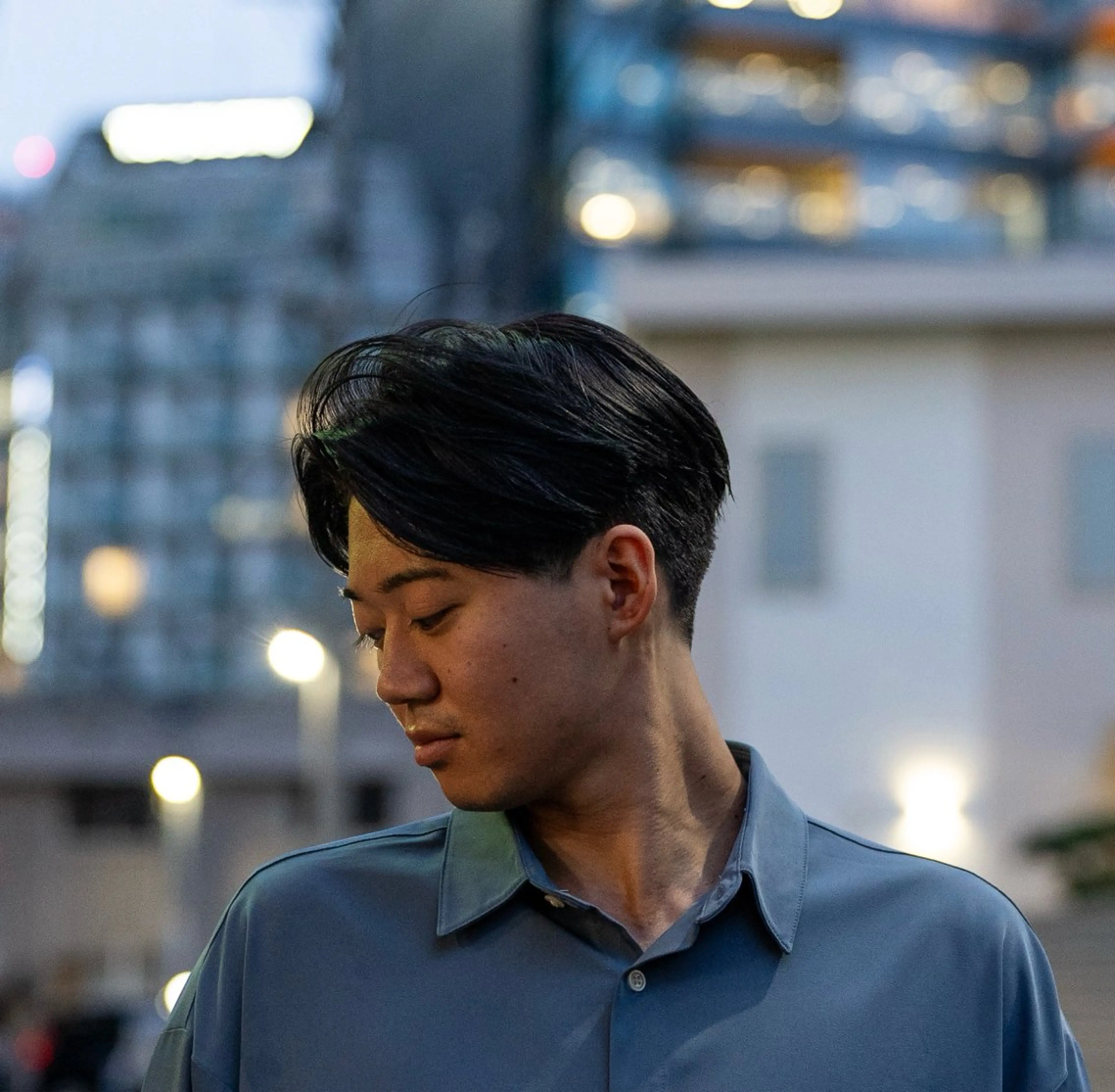 ショート カラー パーマ メンズ センターパート カット 🔗メンズサロン🔗 Kieのヘアスタイル