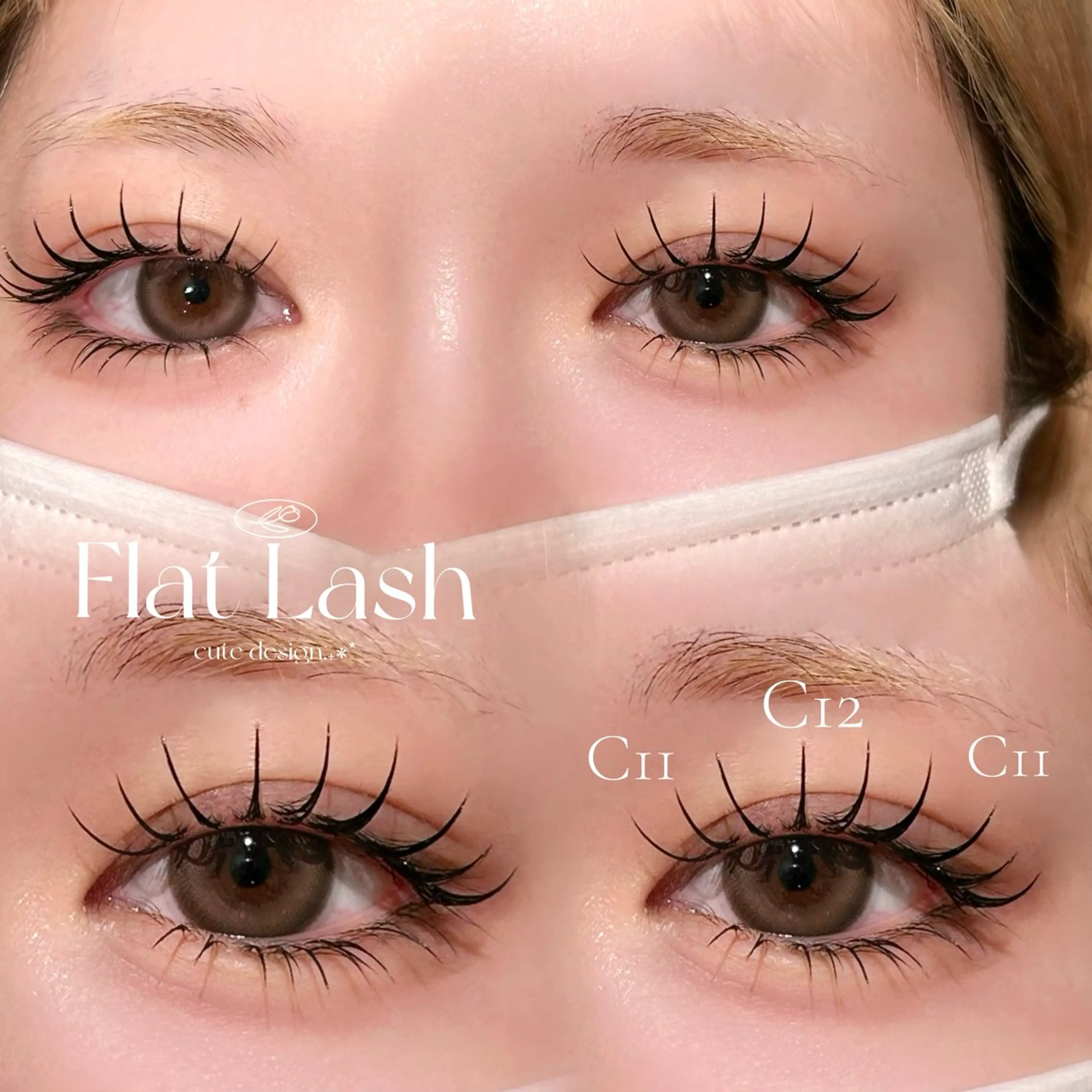 マツエク・マツパ マツエク H  eyelash ⌇𝐦𝐢𝐮 ☽のマツエク・マツパデザイン