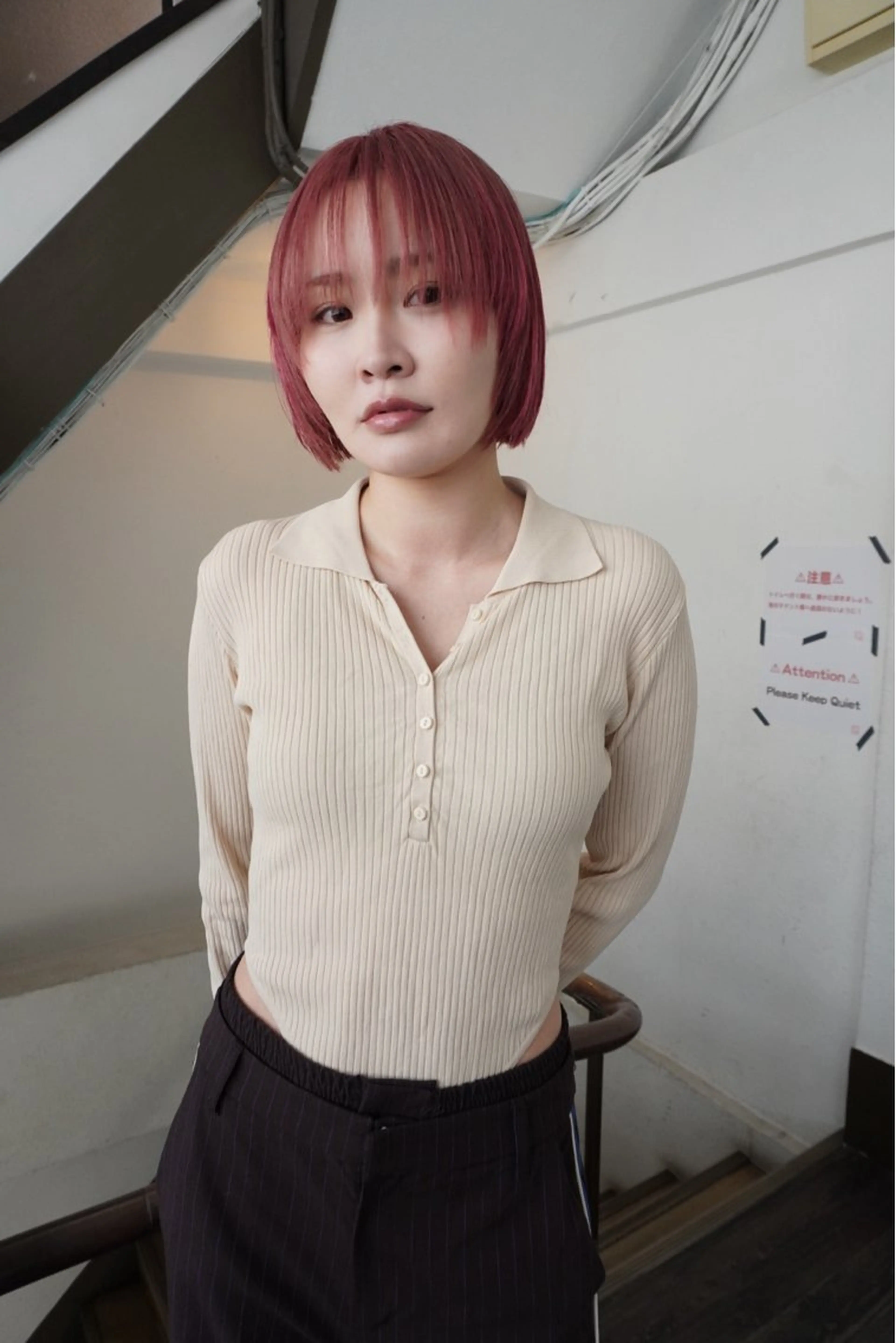 【カット】レイヤー/ミディアム/ボブの写真