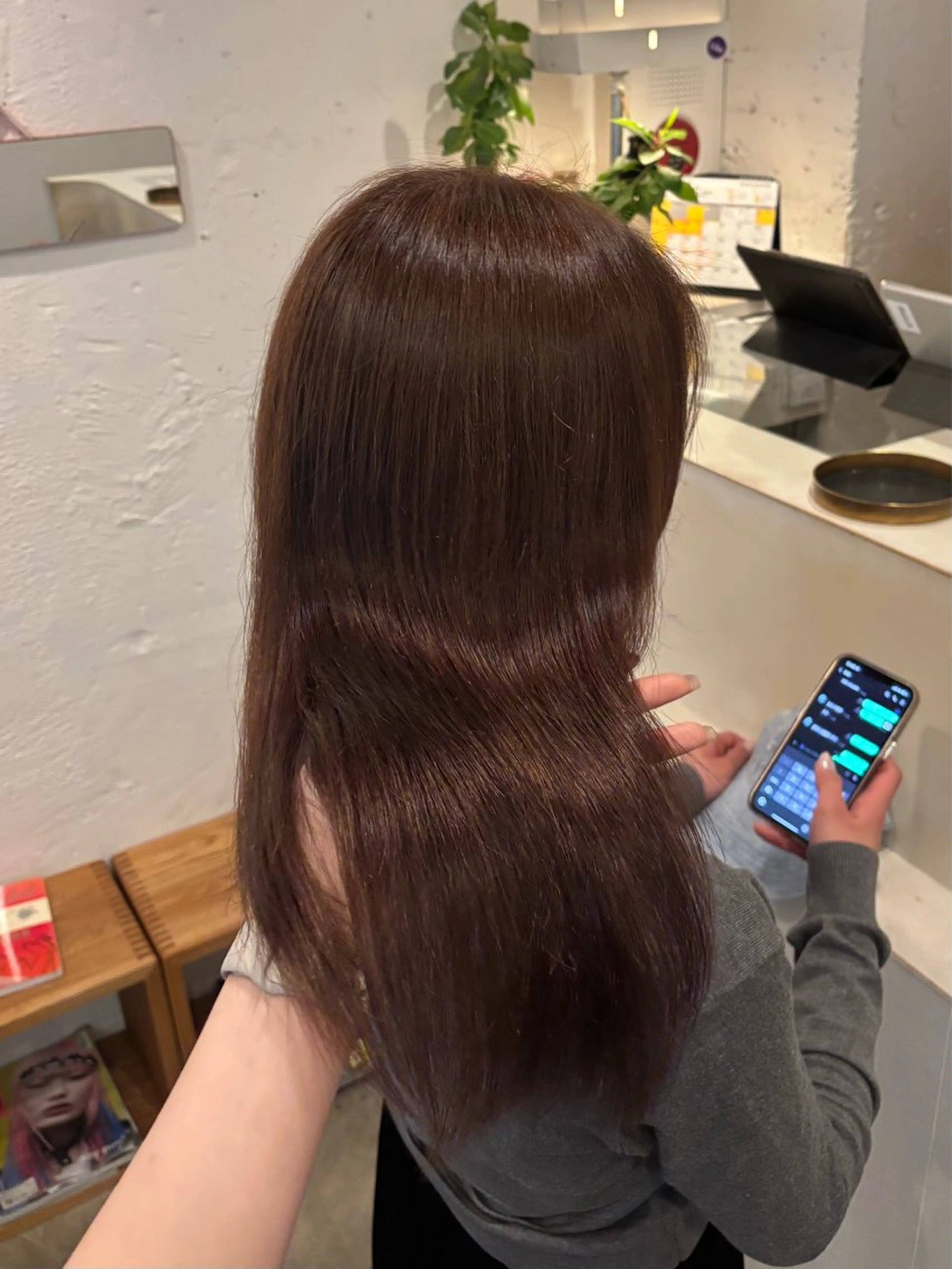 カラー ブラウンカラー ケアカラー ナチュラルブラウン ヘアカラー トリートメント ヘッドスパ Liike所属・🎀透明感カラー🎀 Yurinoのヘアスタイル