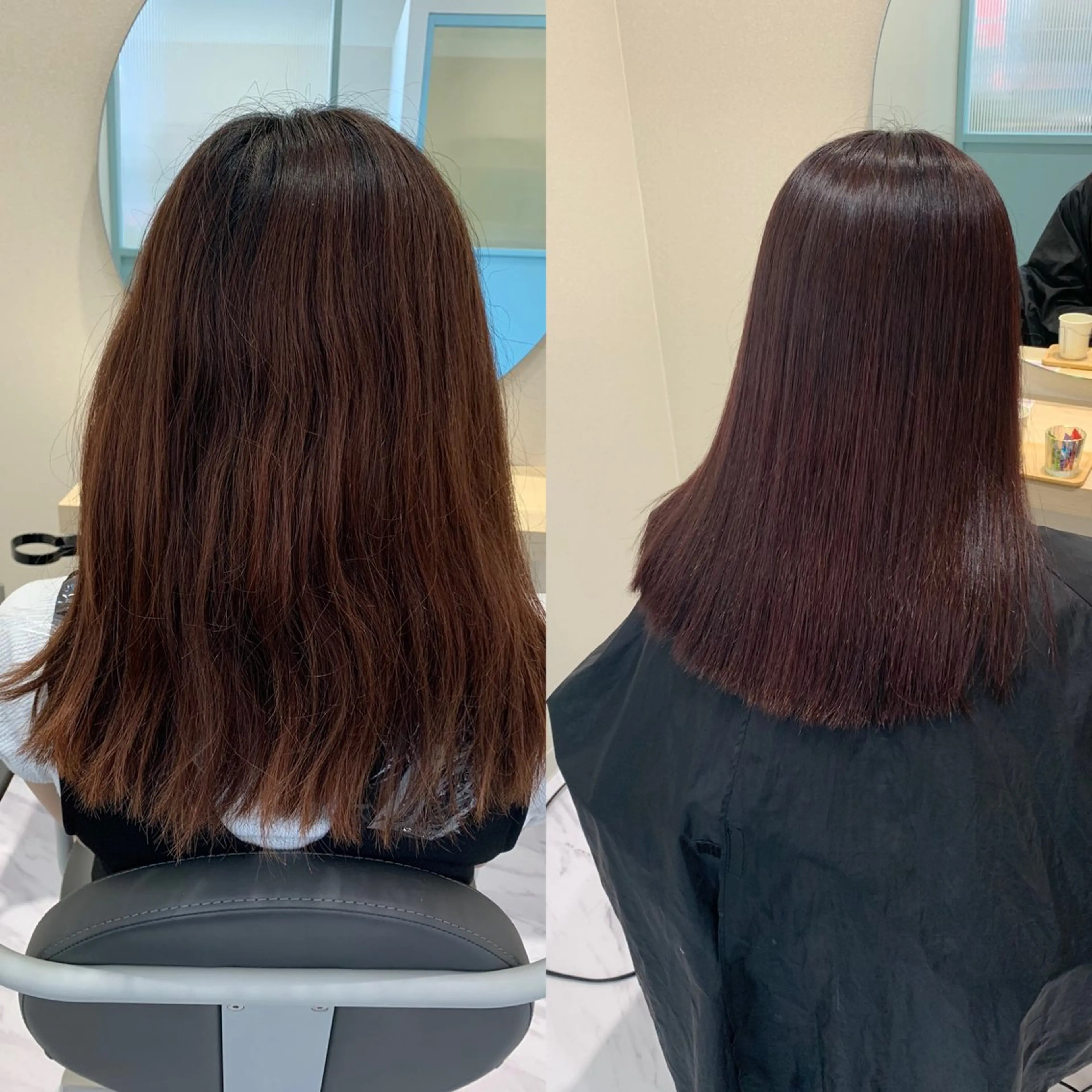 ミディアム 縮毛矯正 トリートメント 丹野 圭太のヘアスタイル