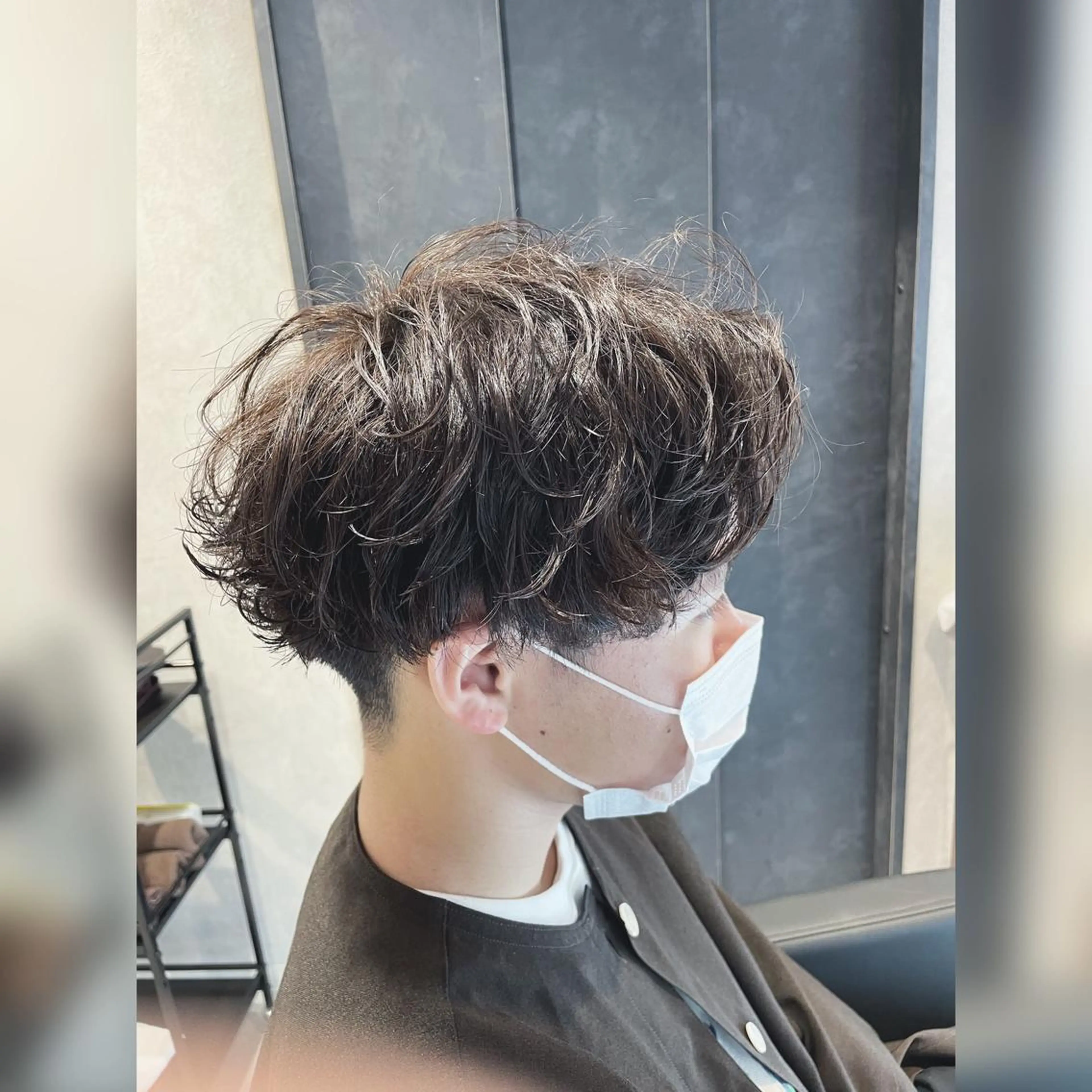 ショート パーマ メンズ 宮下 弦也のヘアスタイル