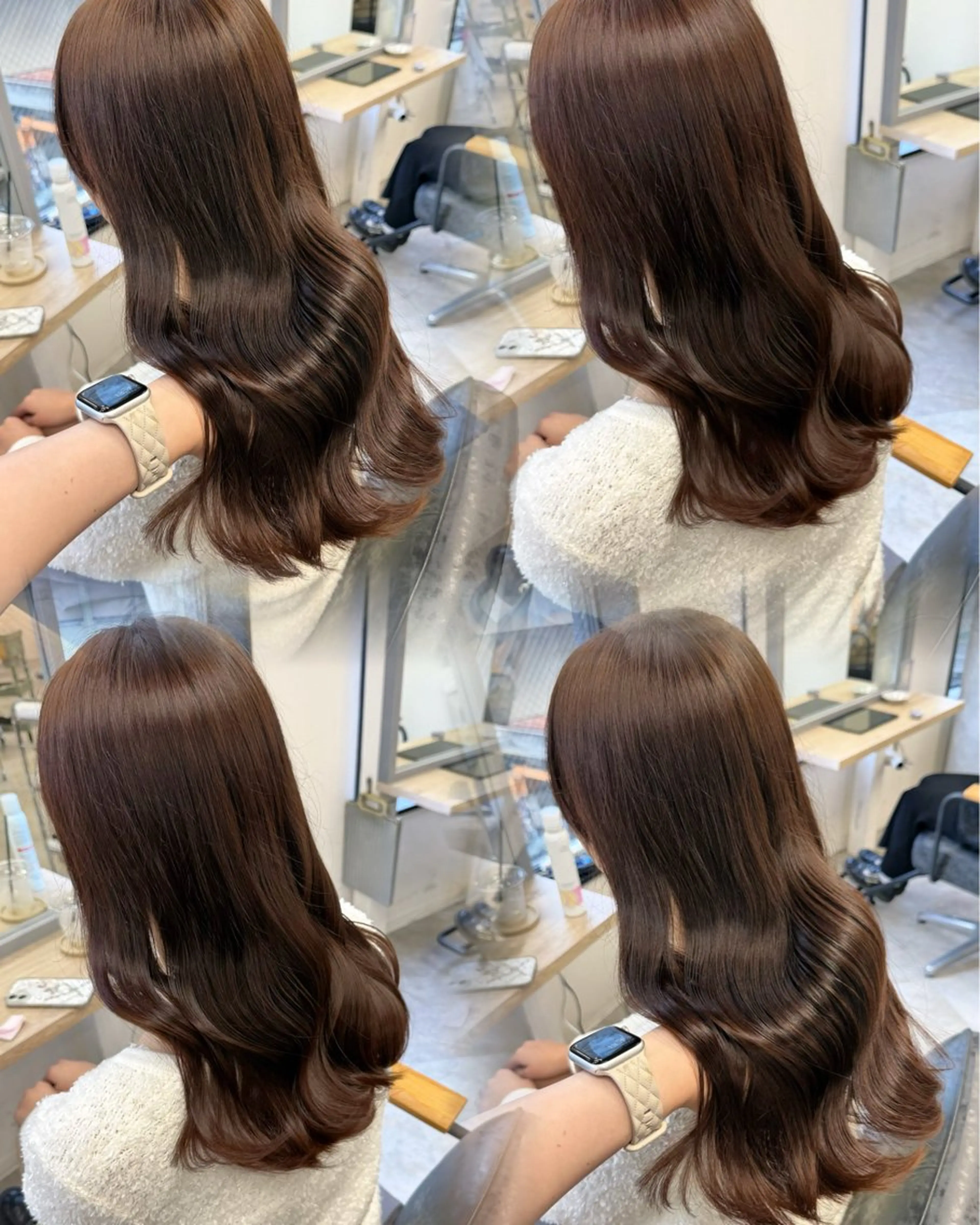 ロング カラー ヘアアレンジ ヘアカラー トリートメント Himawari♡ 柔らかいカラーのヘアスタイル