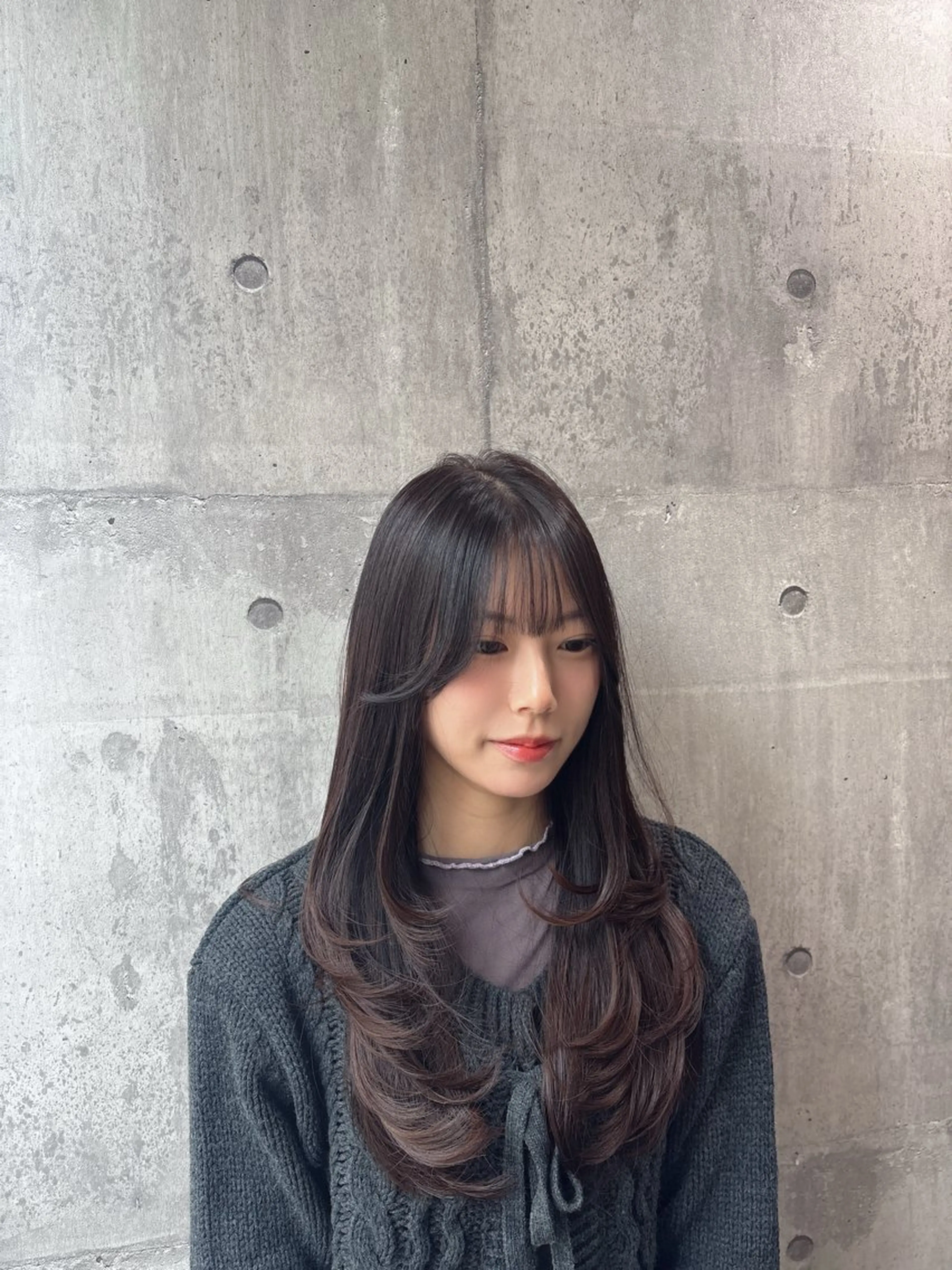 ロング 髪質改善 レイヤーカット トリートメント カット ヘアカラー トリートメント Lucas所属・Lucas髪質改善 natsukiのヘアスタイル