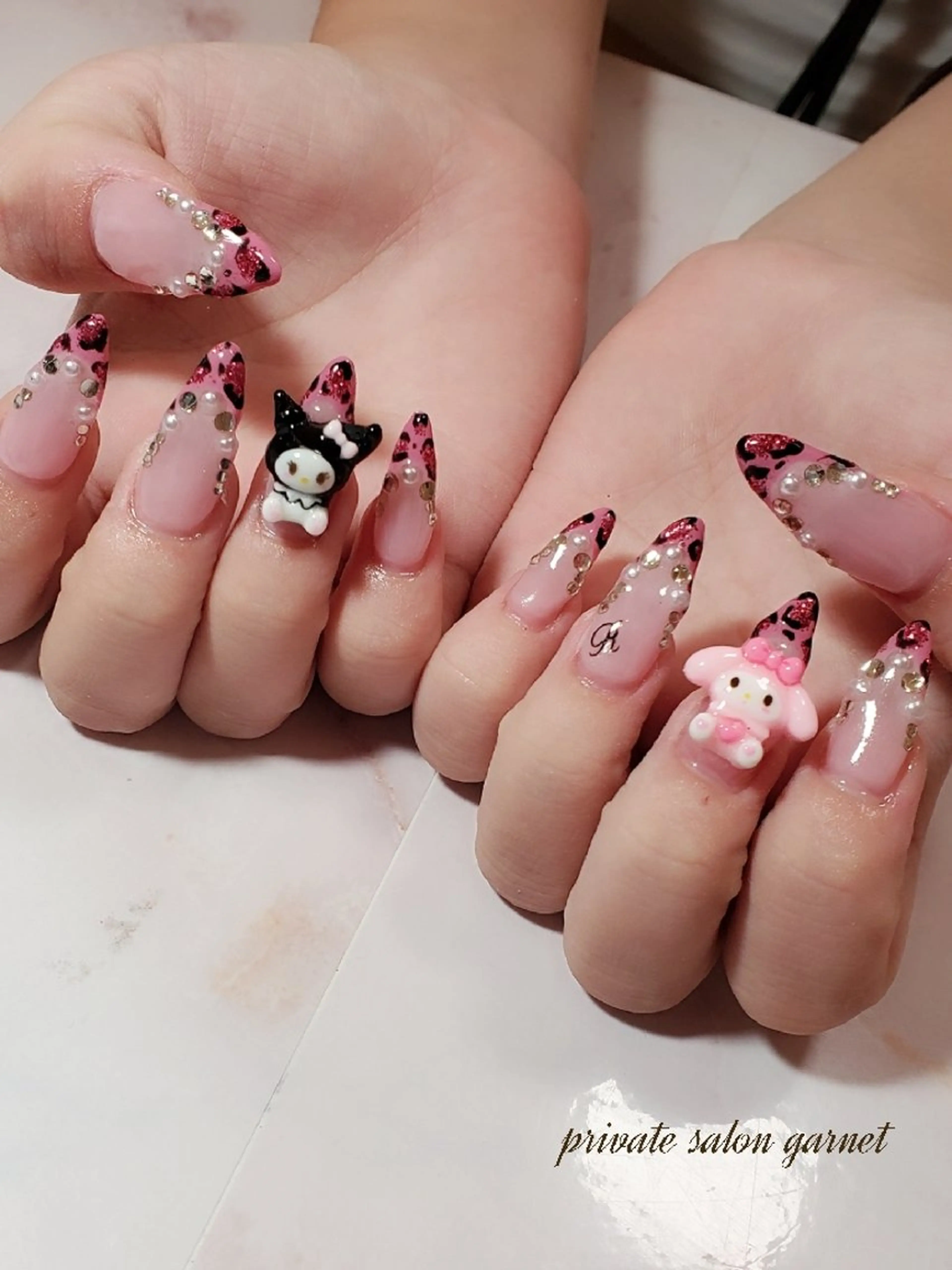 ネイル アニマル柄 ハンドネイル Garnet nailのネイルデザイン