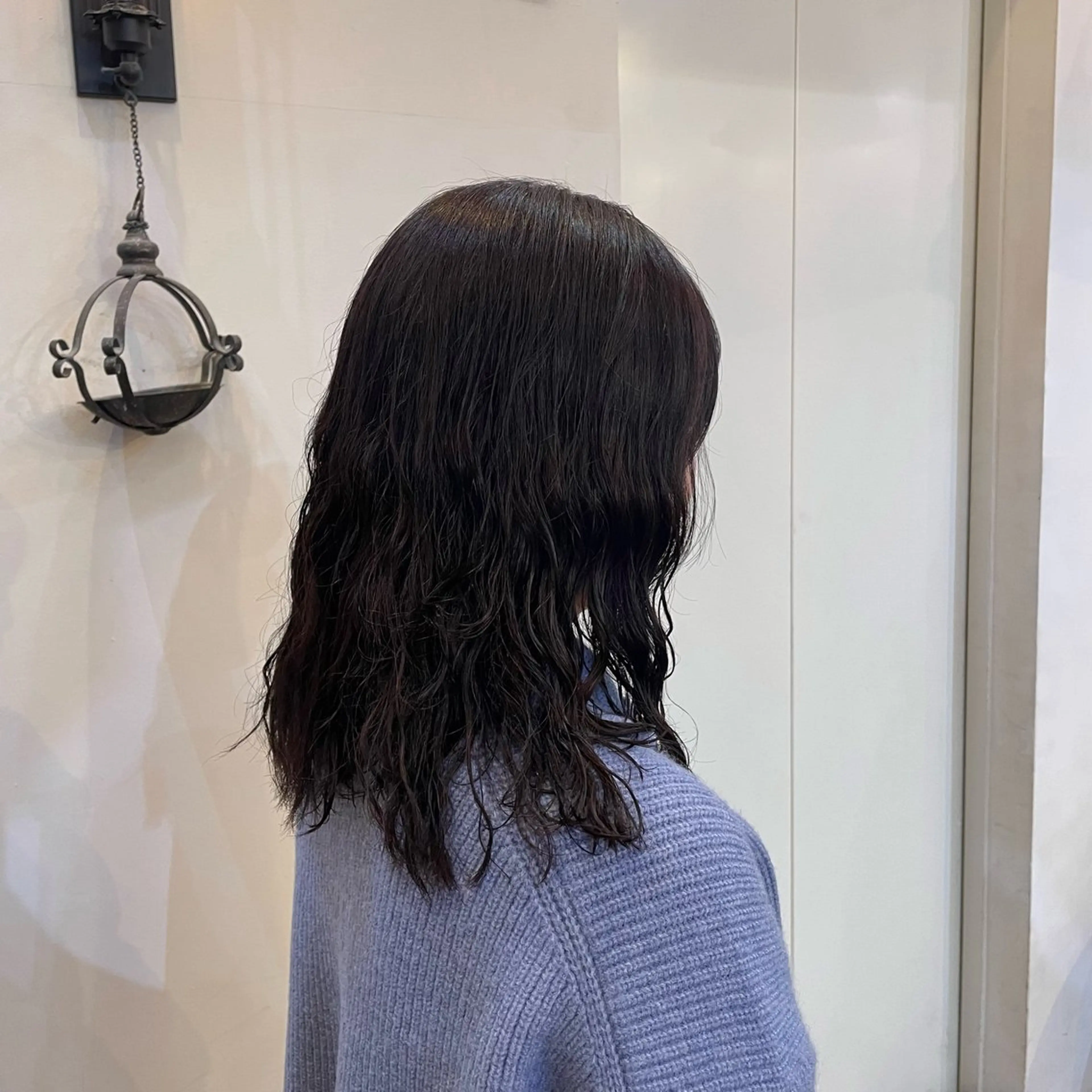 ミディアム ヘアカラー 坂本菜摘 |レイヤーカットのヘアスタイル