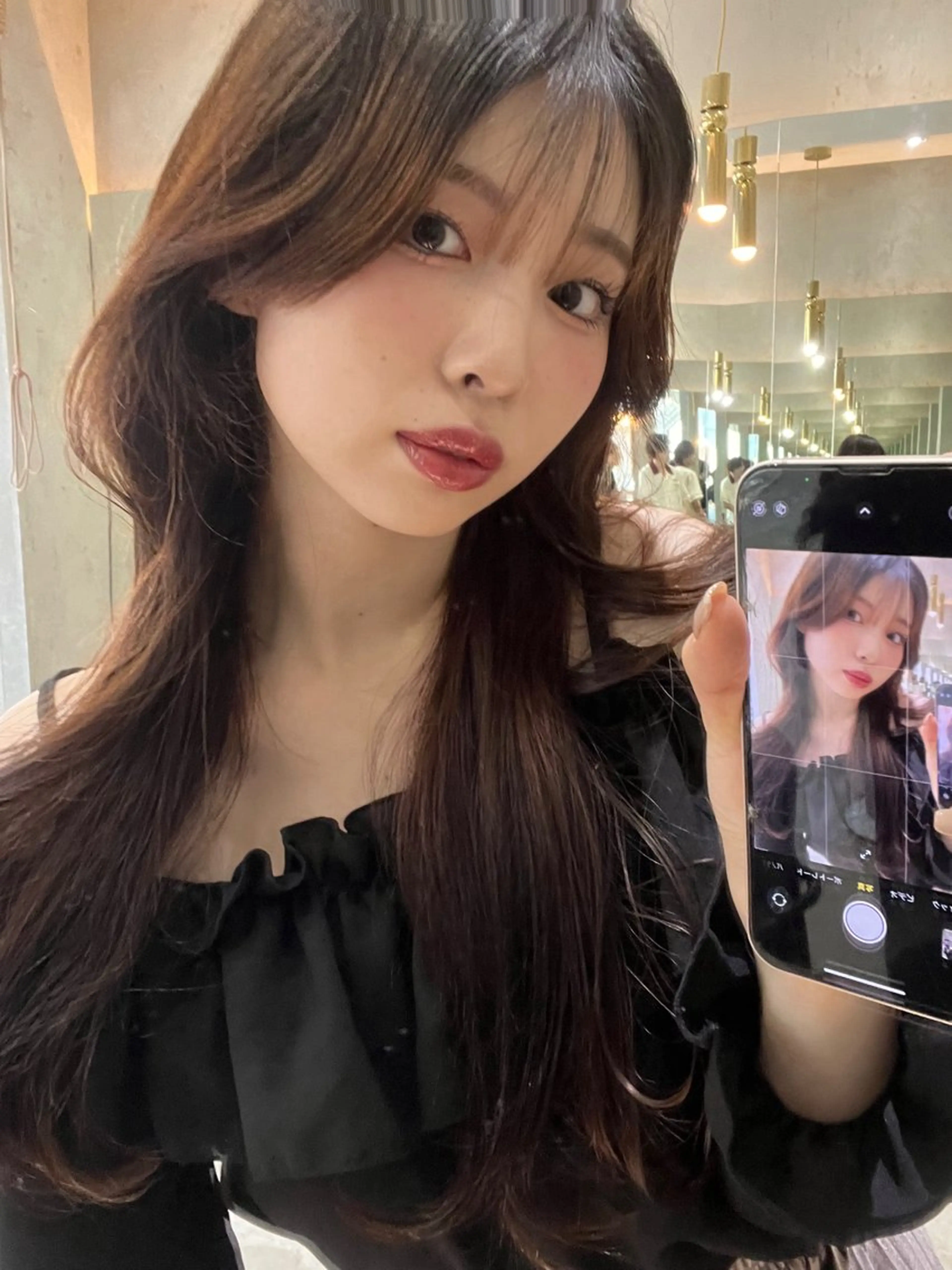 ミディアム 山崎/ボブ縮毛矯正 レイヤー髪質改善のヘアスタイル