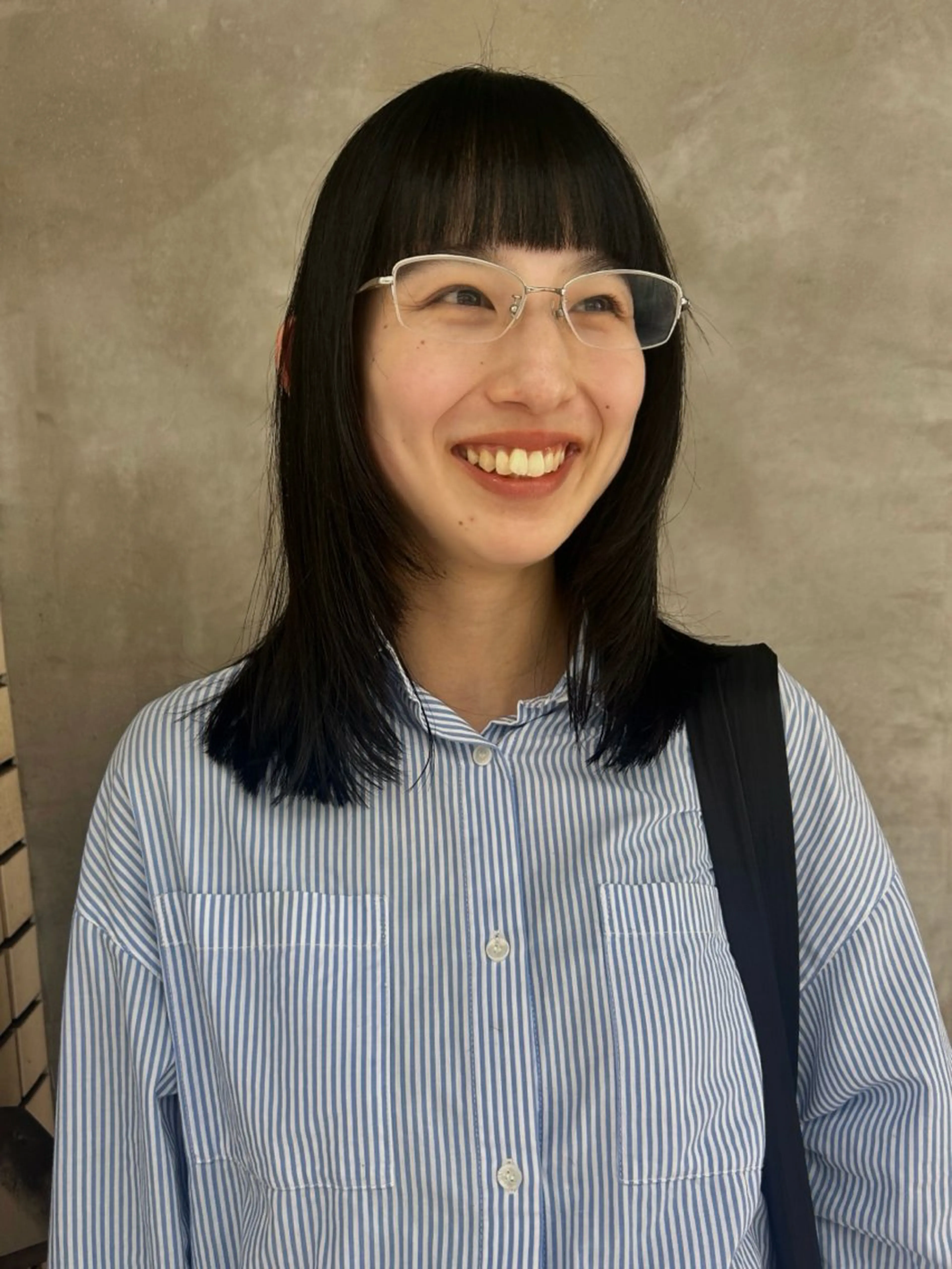 ミディアム カラー デザインカット/ パーマ/nanaのヘアスタイル