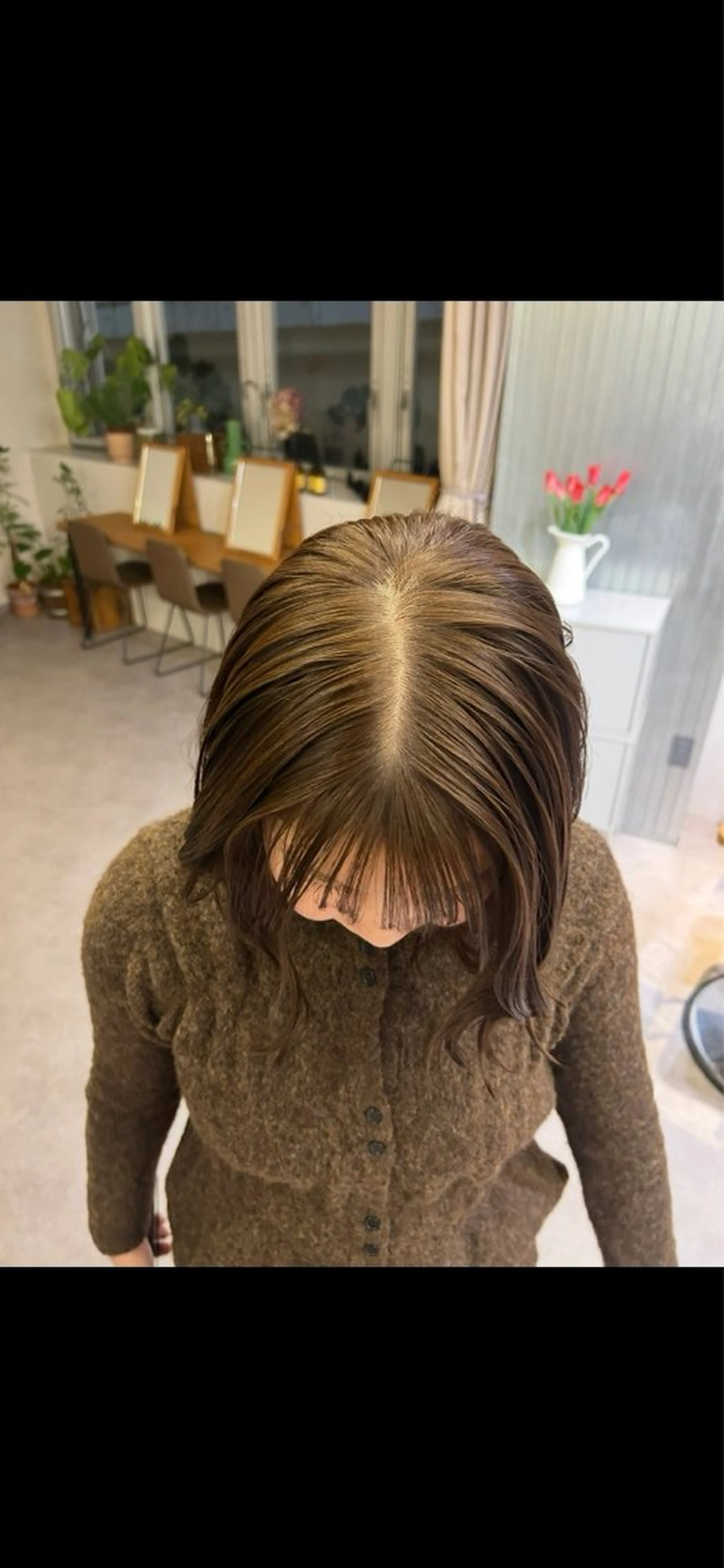 透明感がでる！🩵🪽赤み消し寒色カラー🫒の写真