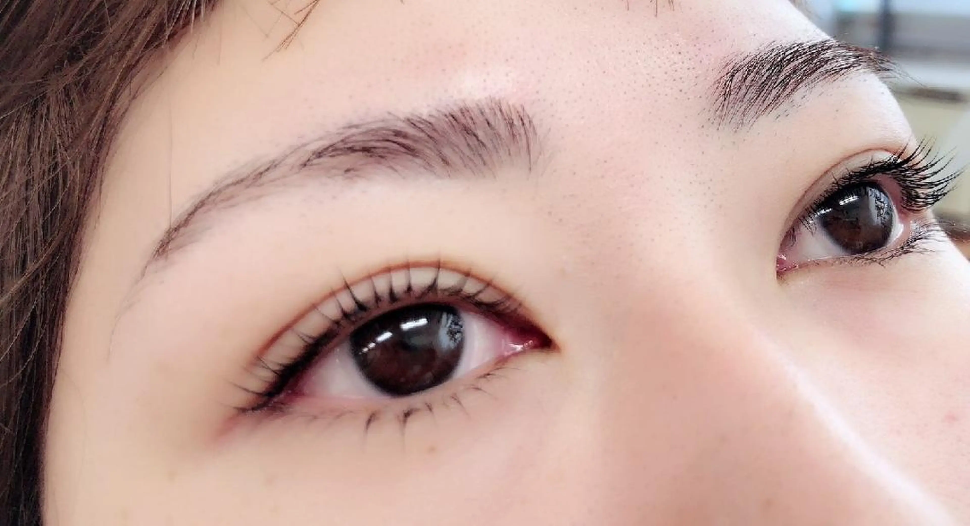 マツエク・マツパ 付け放題 フラットラッシュ 下まつげエクステ 一重×まつ毛パーマ ボリュームラッシュ 吉岡 ゆうなのマツエク・マツパデザイン