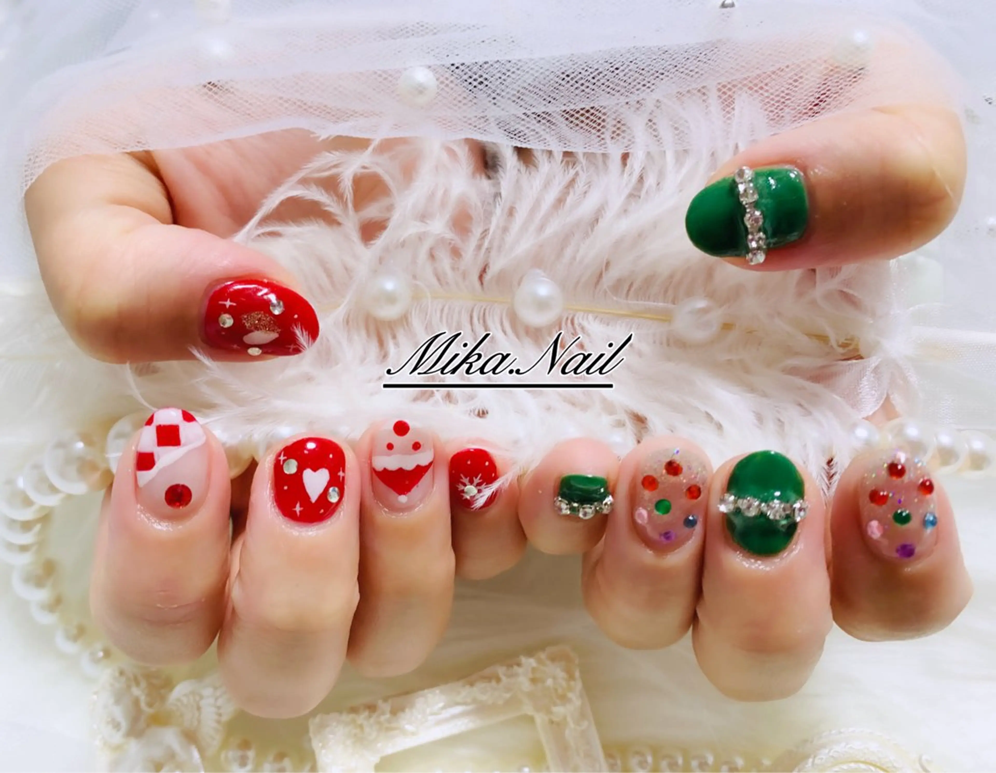 ネイル 冬ネイル クリスマス Mika Nailのネイルデザイン