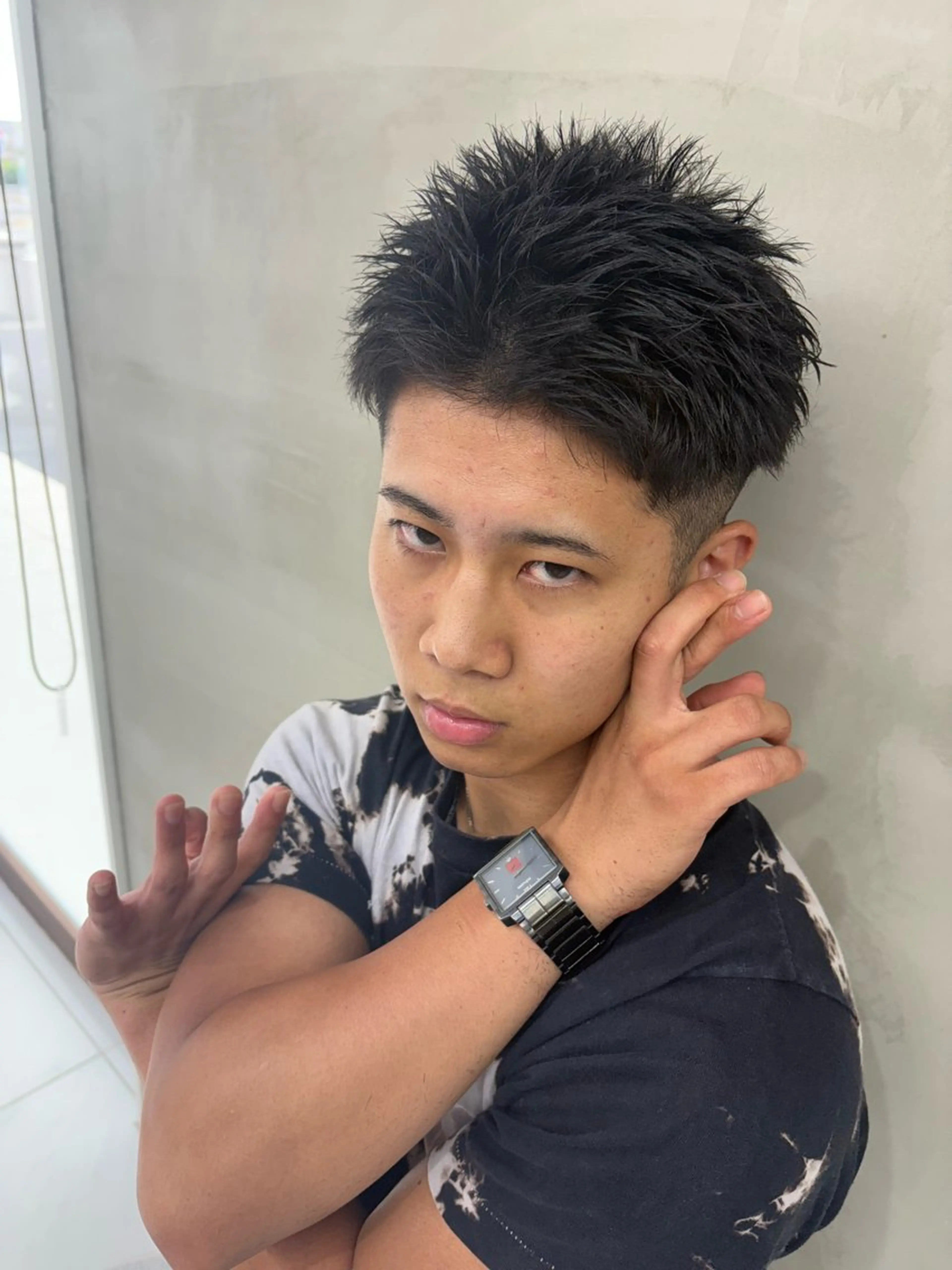 ショート メンズ 【GRANDEUR】 石橋亜嘉史のヘアスタイル