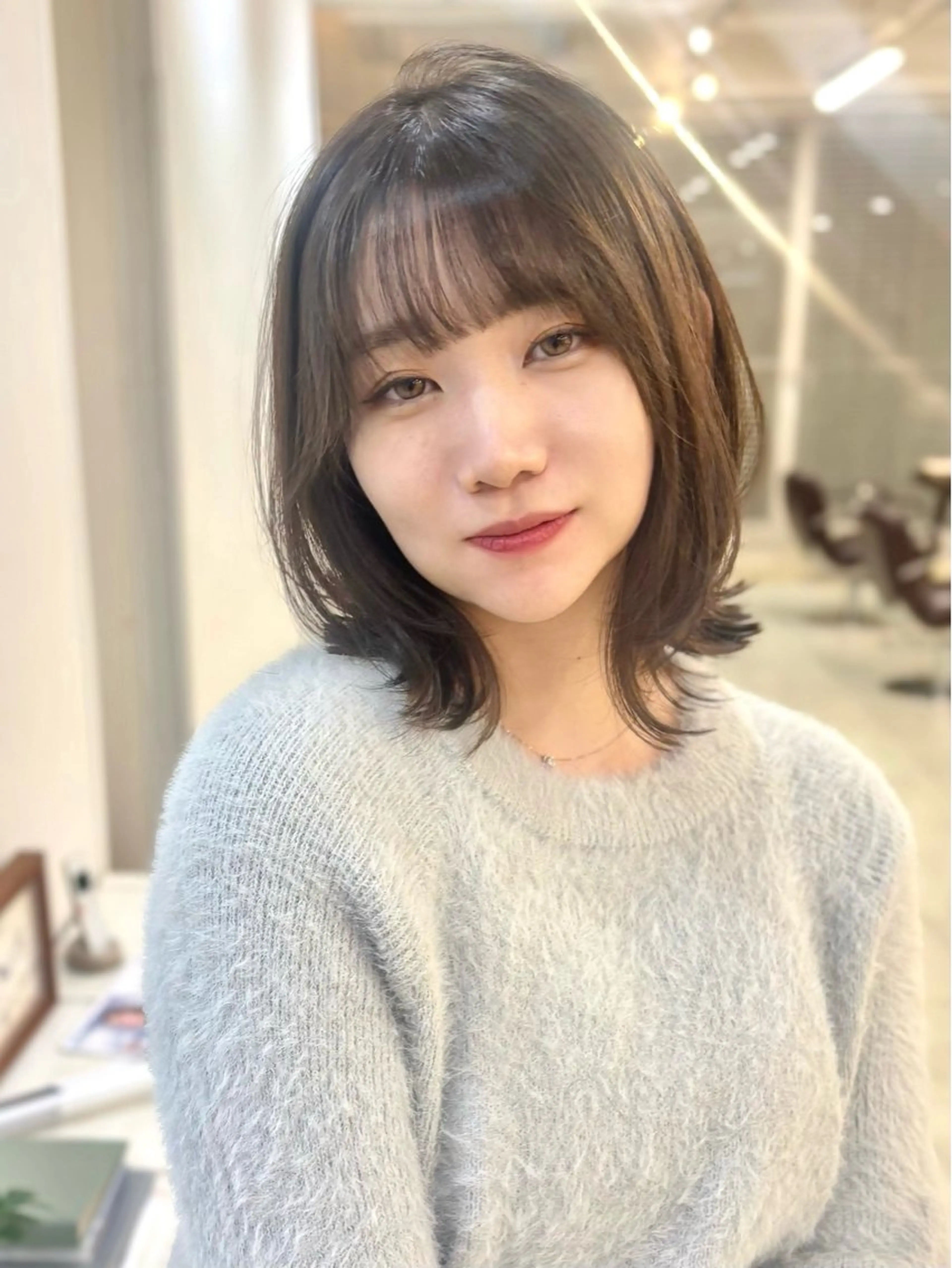カラー ヘアカラー 透明感カラー✨ 縮毛矯正のヘアスタイル