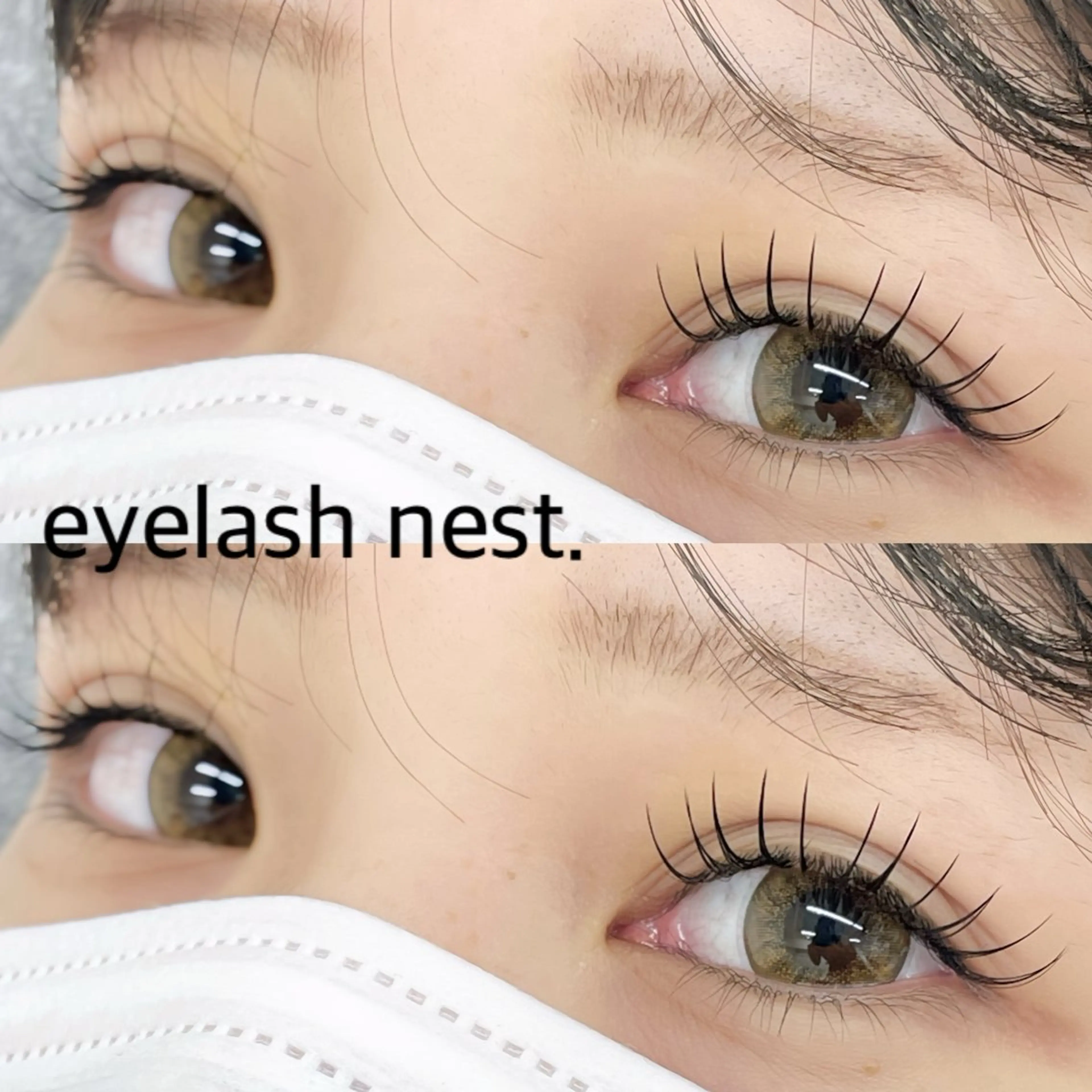 マツエク・マツパ フラットラッシュ マツエク intime内nest.所属・🤍nest. エリ🤍のマツエク・マツパデザイン