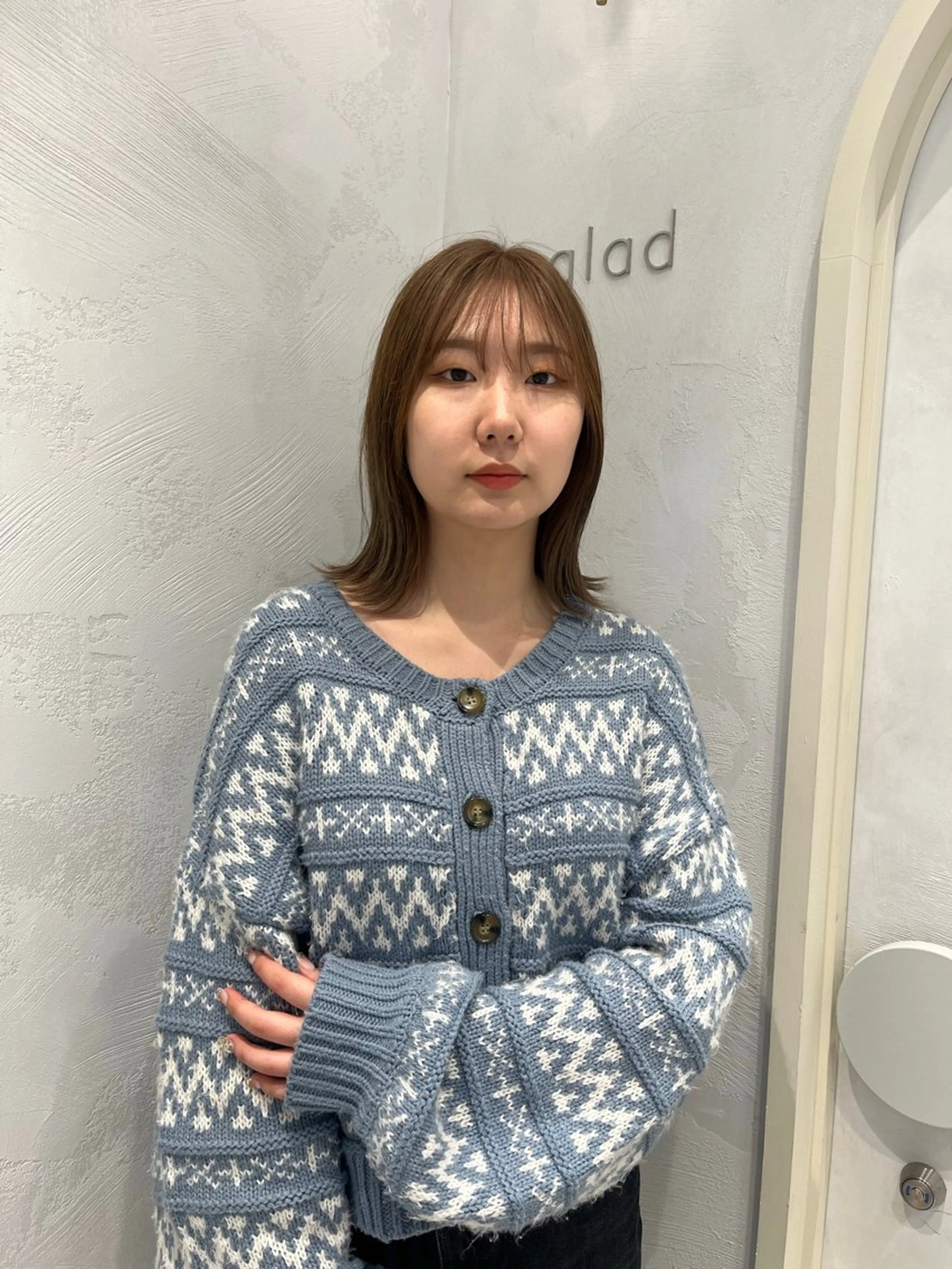 ミディアム カラー ベージュカラー ボブ 姫路/飾磨 reika 🌛のヘアスタイル