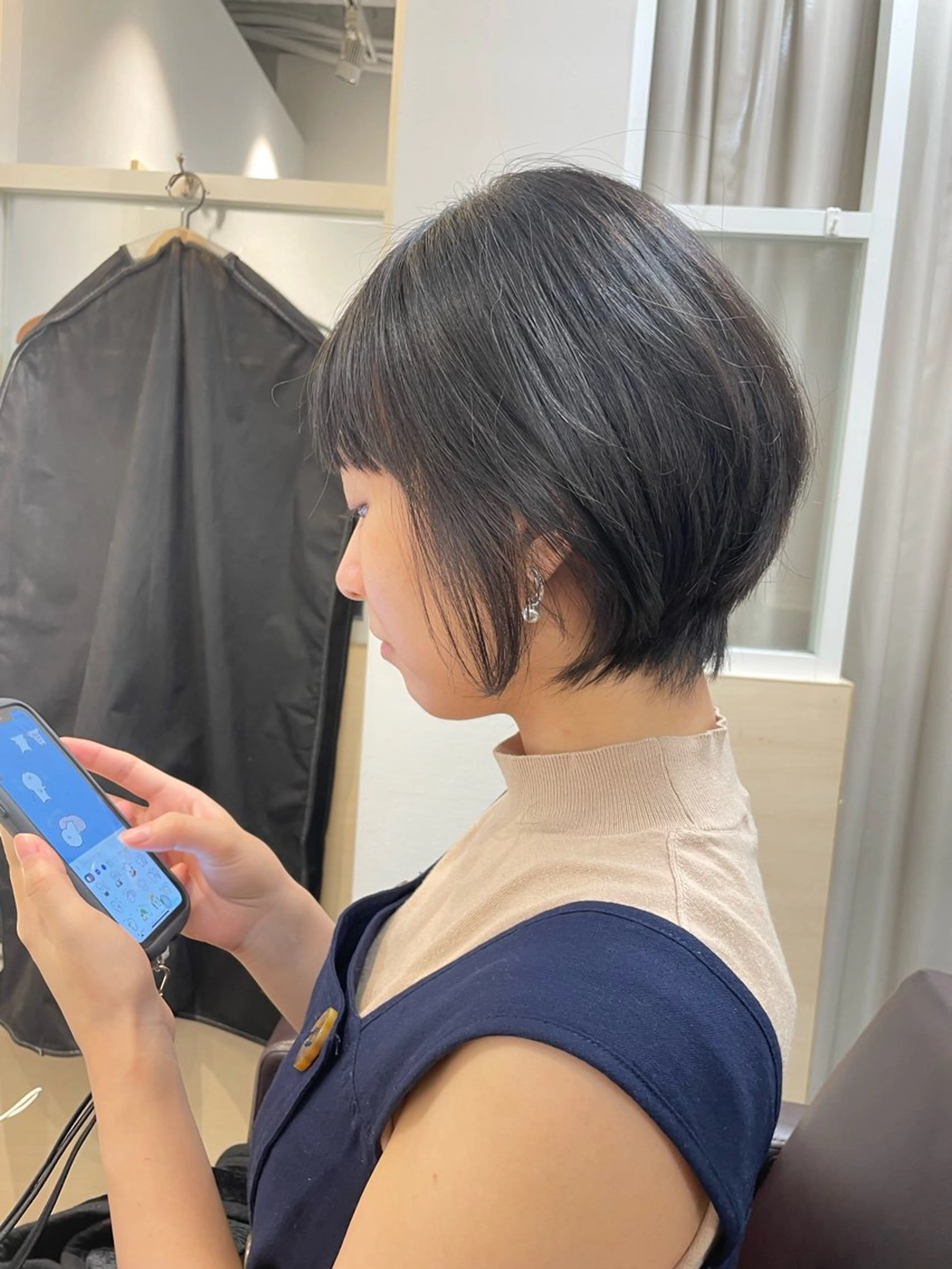 ショート カラー ショートボブ ボブ ショートヘア 表参道【髪質改善】 宮嶋勇太のヘアスタイル