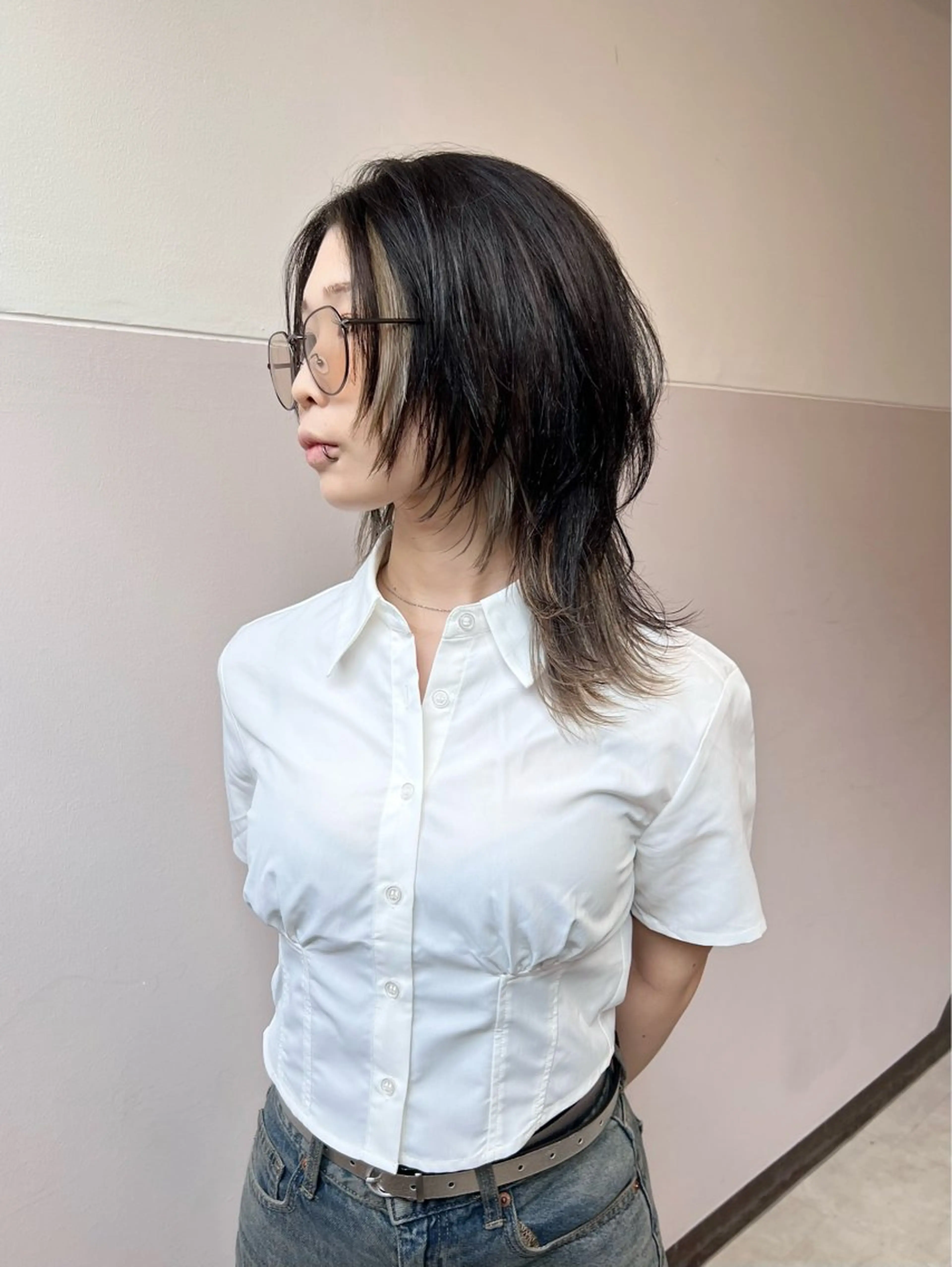 セミロング カラー カット ヘアカラー トリートメント 樫原裕二/レイヤー カット/透明感カラーのヘアスタイル