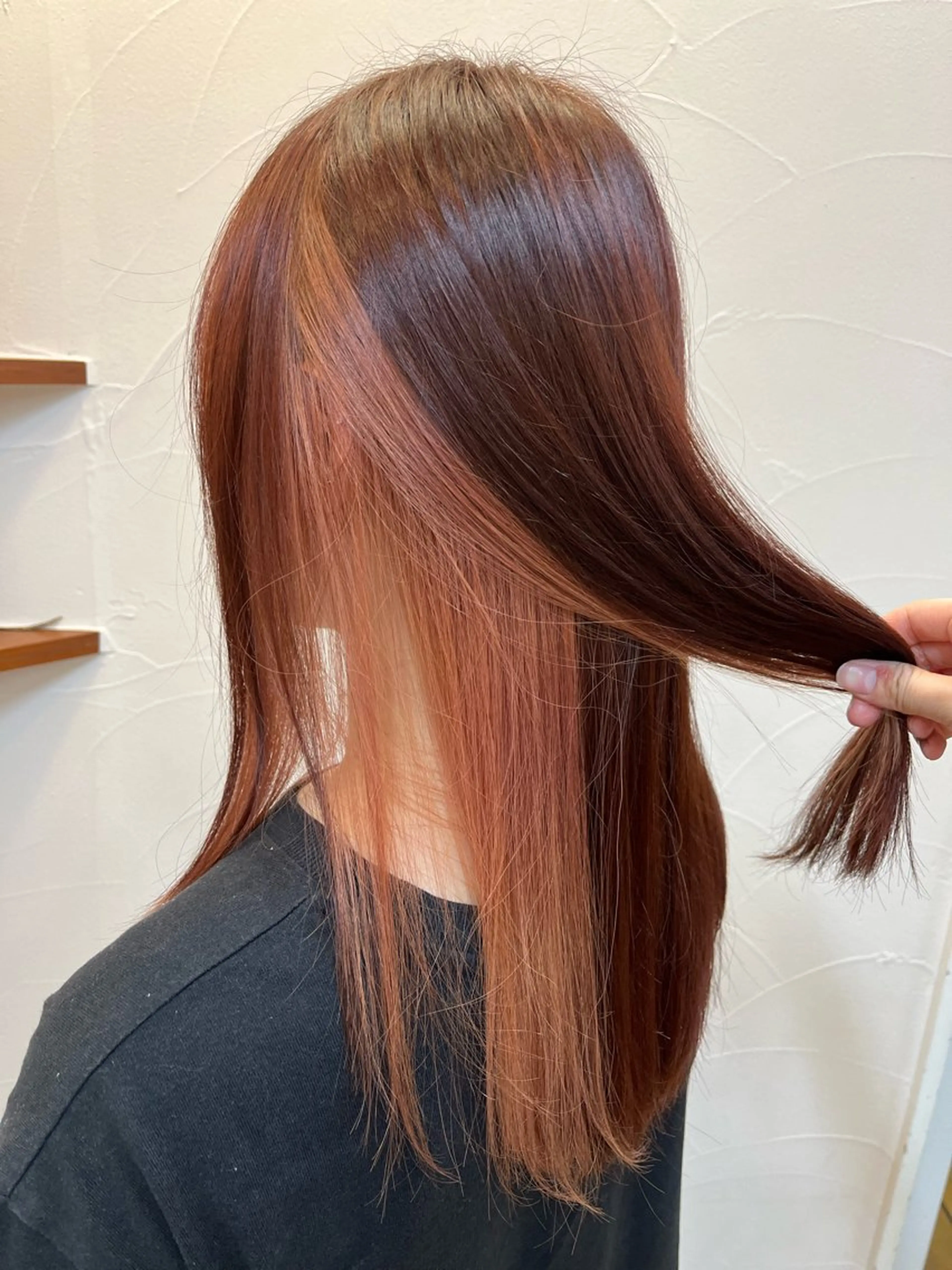 カラー ブラウンカラー インナーカラー ピンクカラー ヘアセットモデル/ kotohaのヘアスタイル