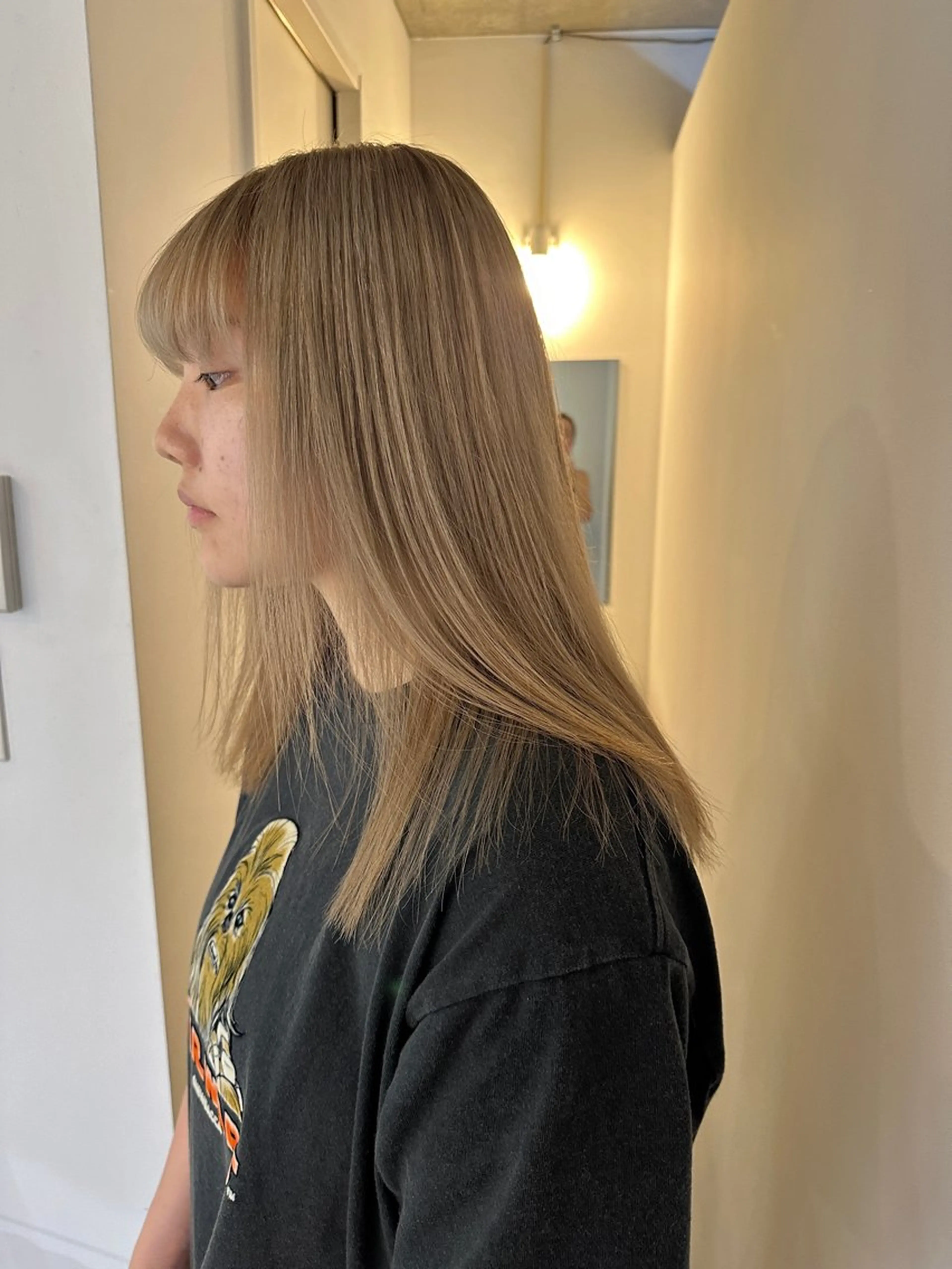 セミロング カラー ヘアカラー 大木 紗也香のヘアスタイル