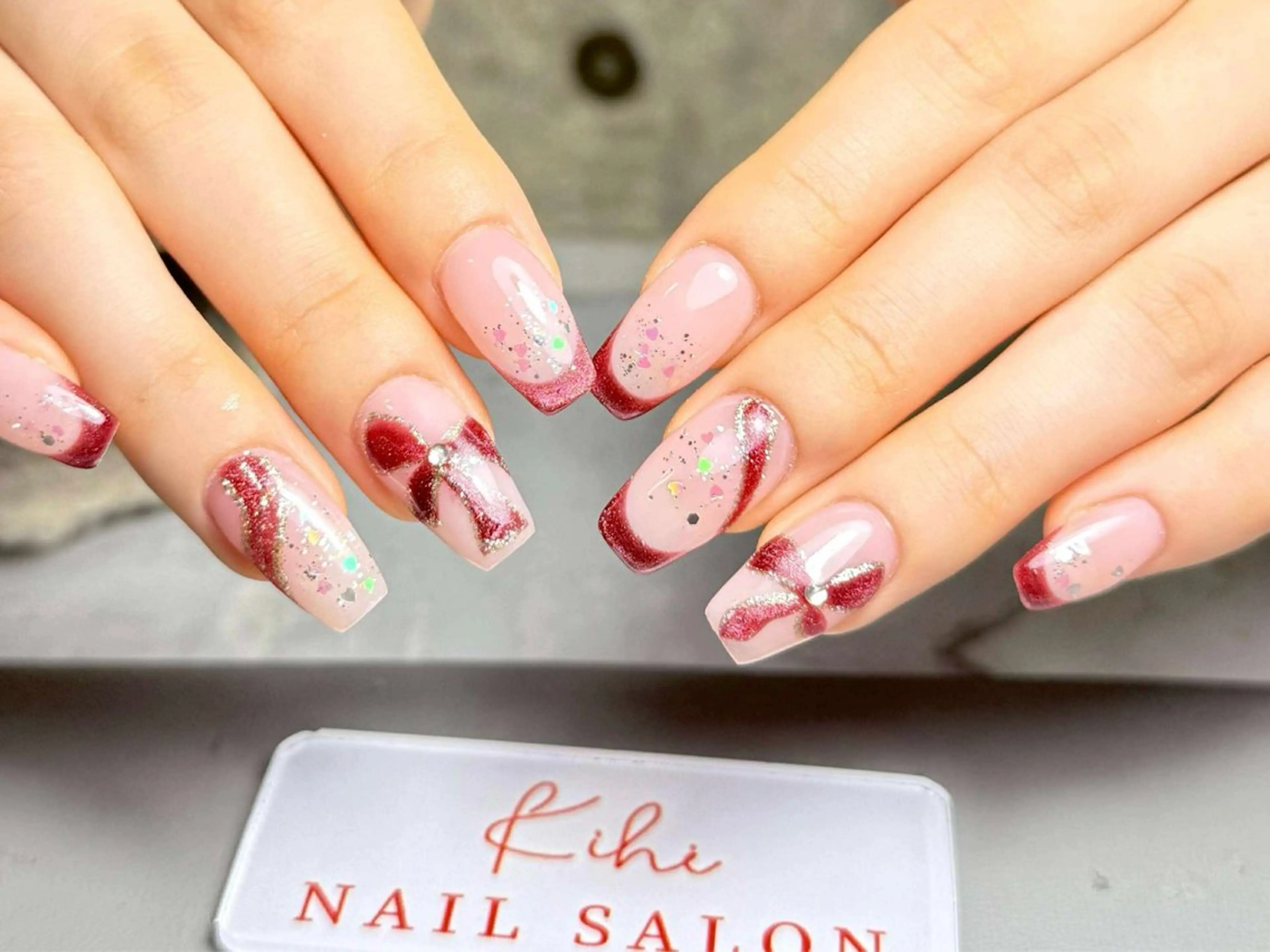 ネイル アートネイル フレンチネイル ジェルネイル グラデーション 韓国ネイル ハンドネイル ハンドケア さくら💮💮 【オフ無料】のネイルデザイン