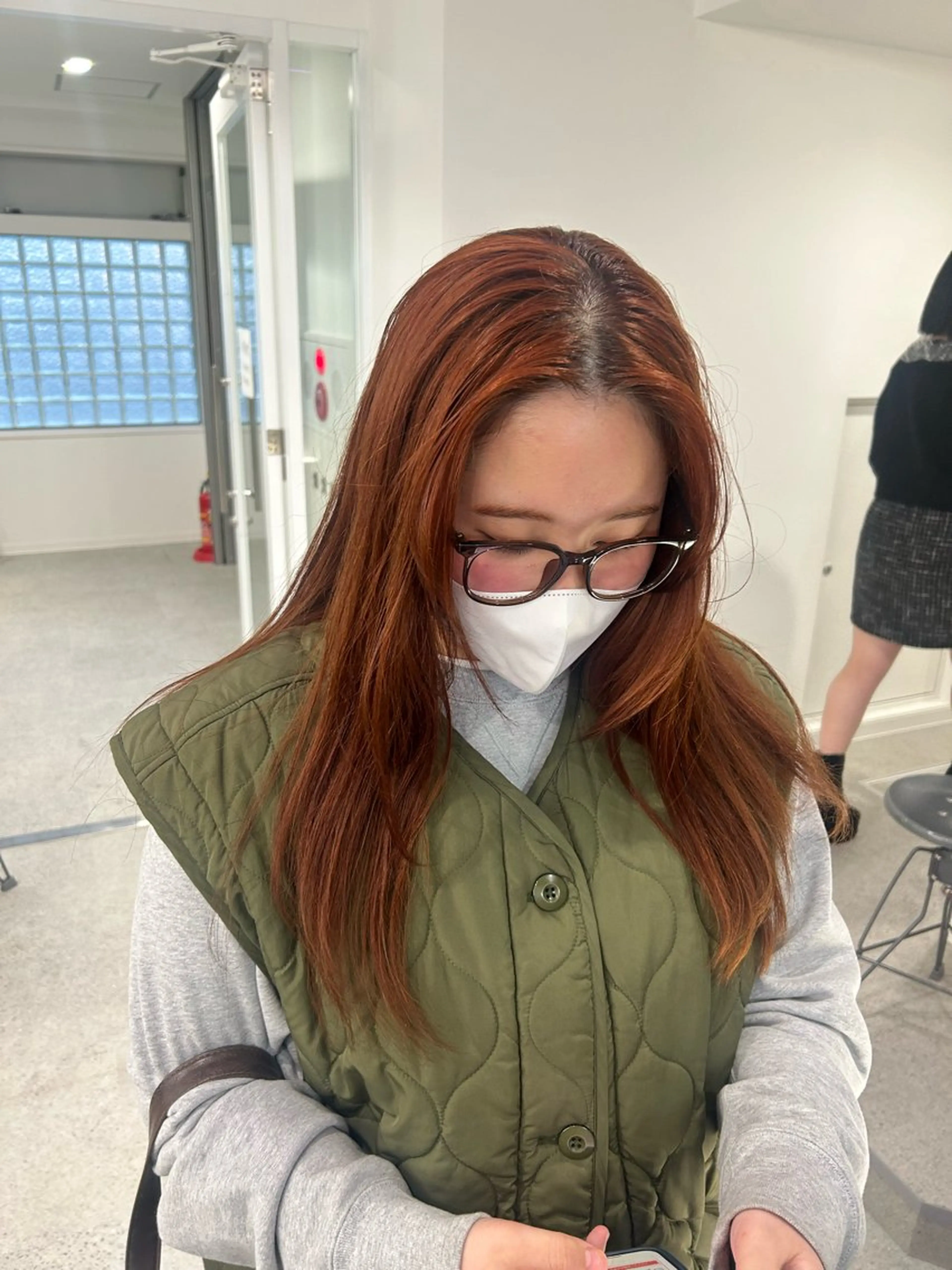 ロング カラー 愛結 暖色カラー🎀🩰のヘアスタイル