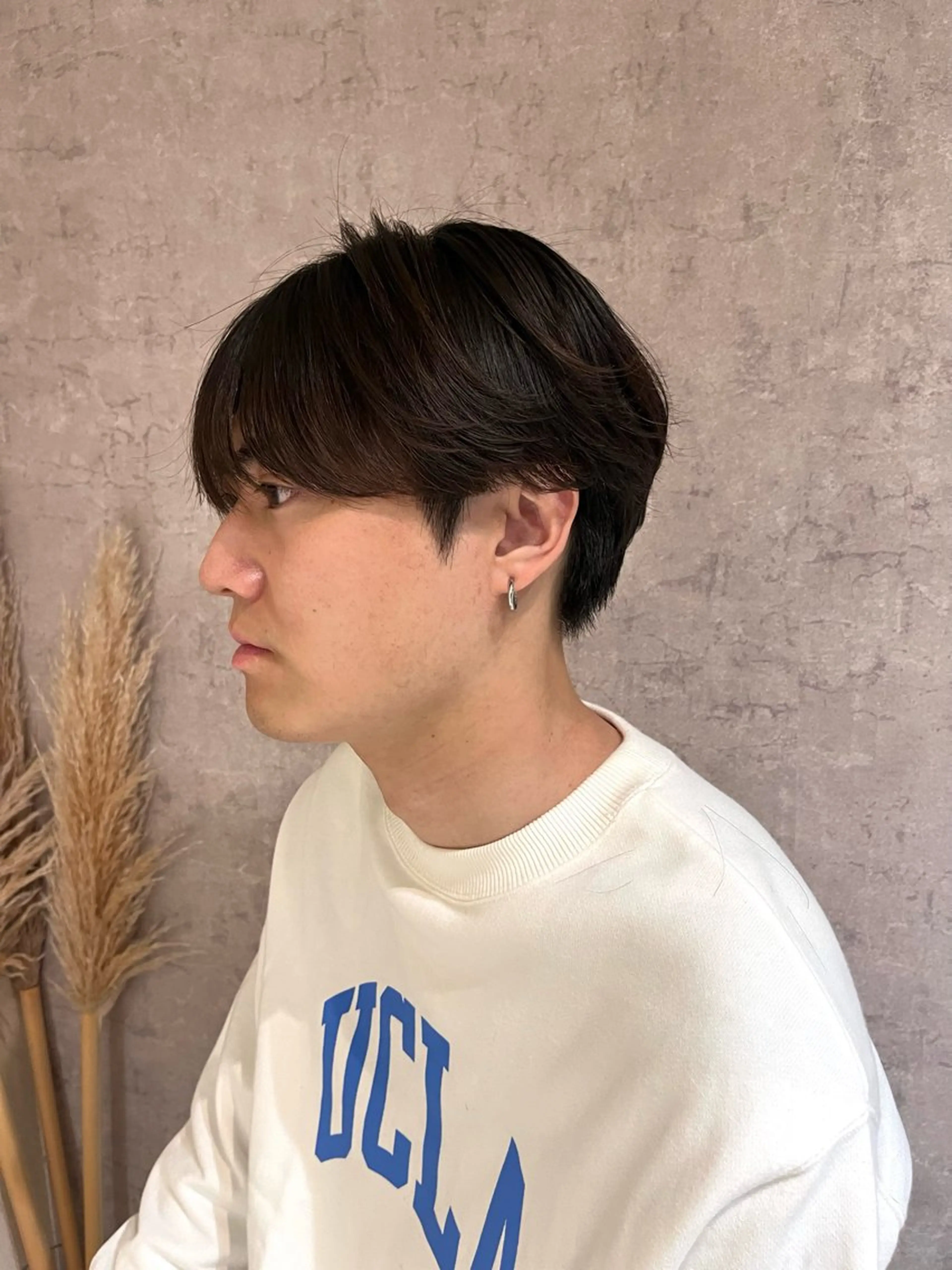 ショート パーマ 韓国風ヘア シースルーバング ニュアンスパーマ FIX hair所属・FIX店長/名駅/ 国際センター/パーマのヘアスタイル