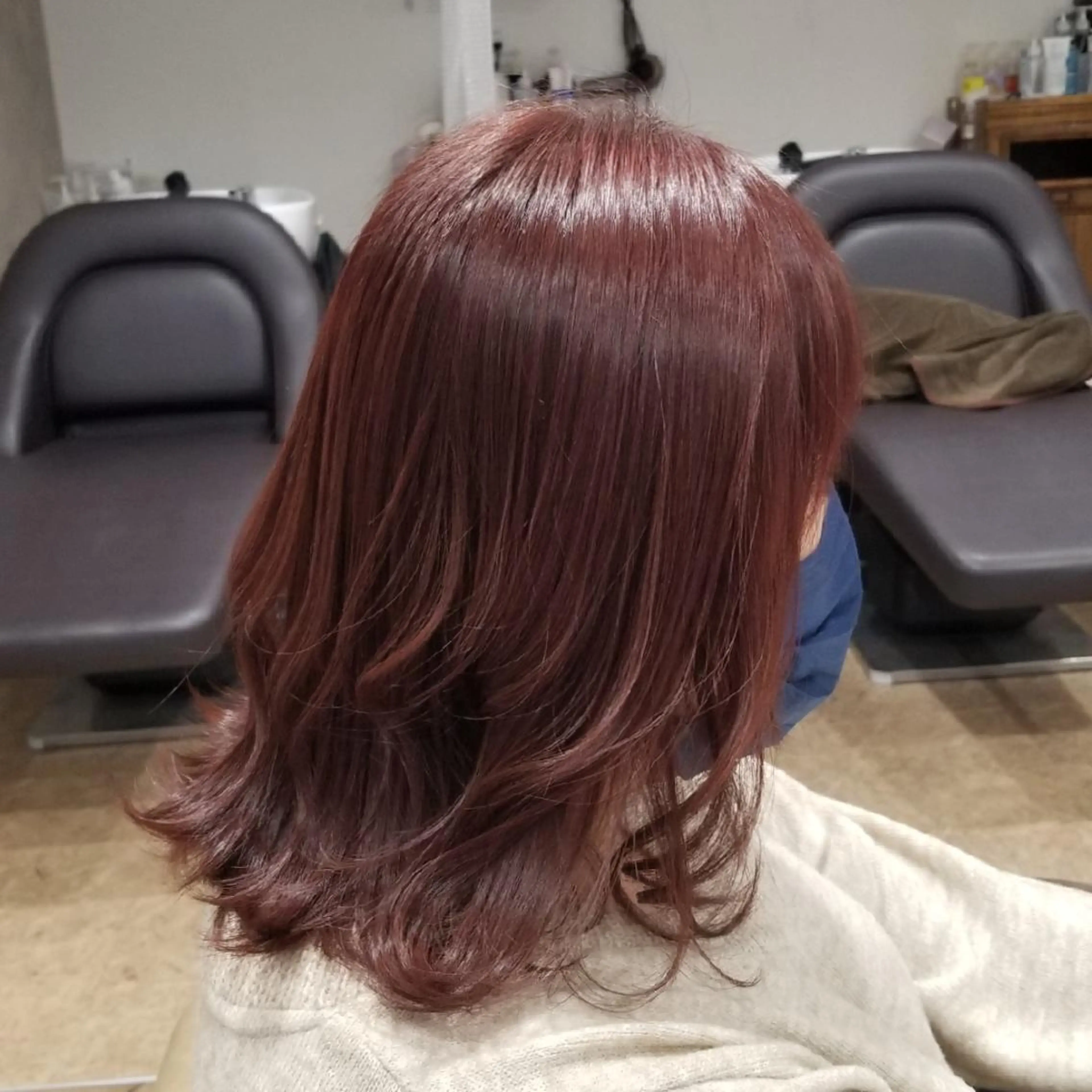 ミディアム ヘアカラー トリートメント 店長 とみー / ツヤ感＆似合わせのヘアスタイル