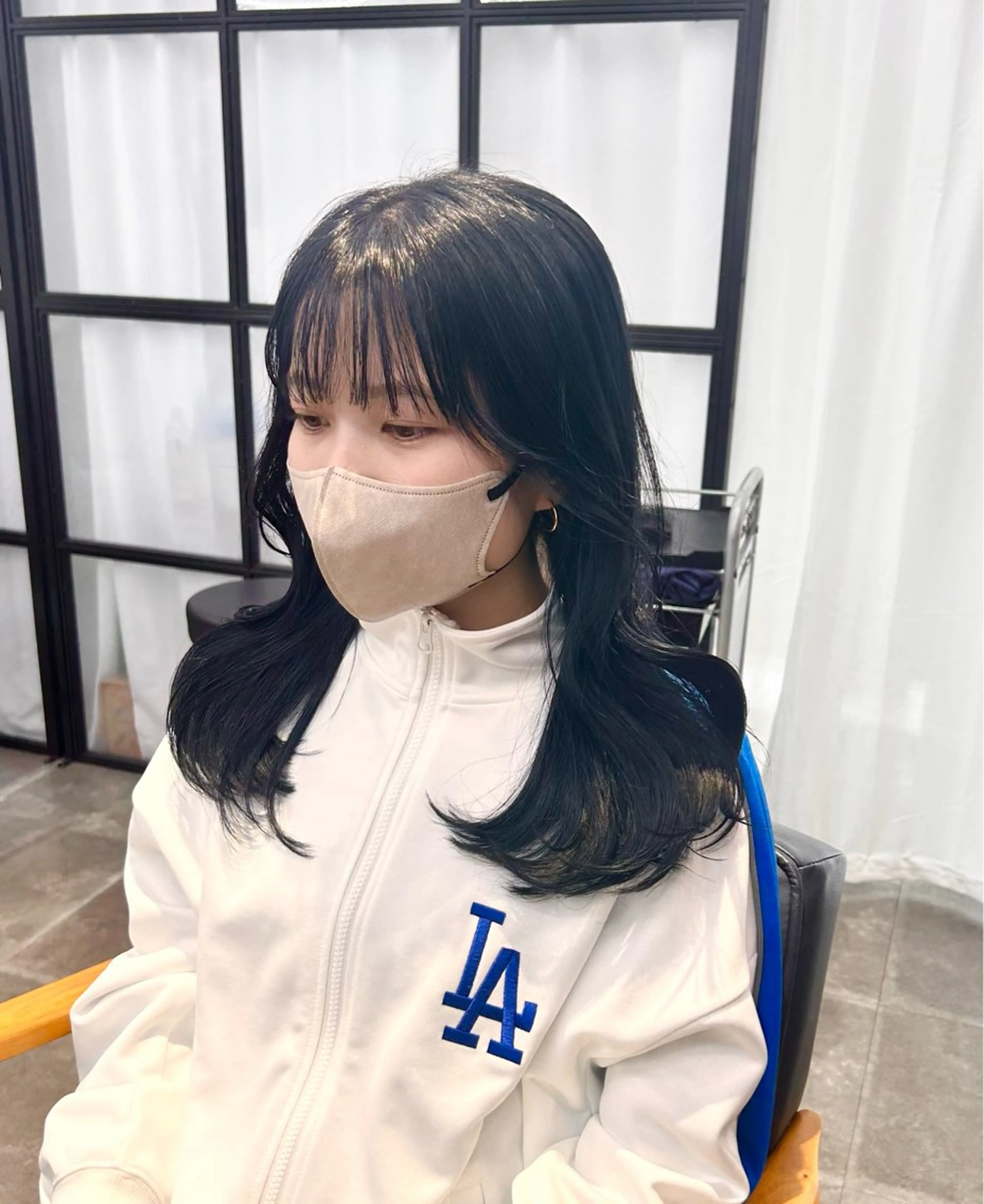 セミロング カラー 韓国×髪質改善カラー 💎hinaのヘアスタイル