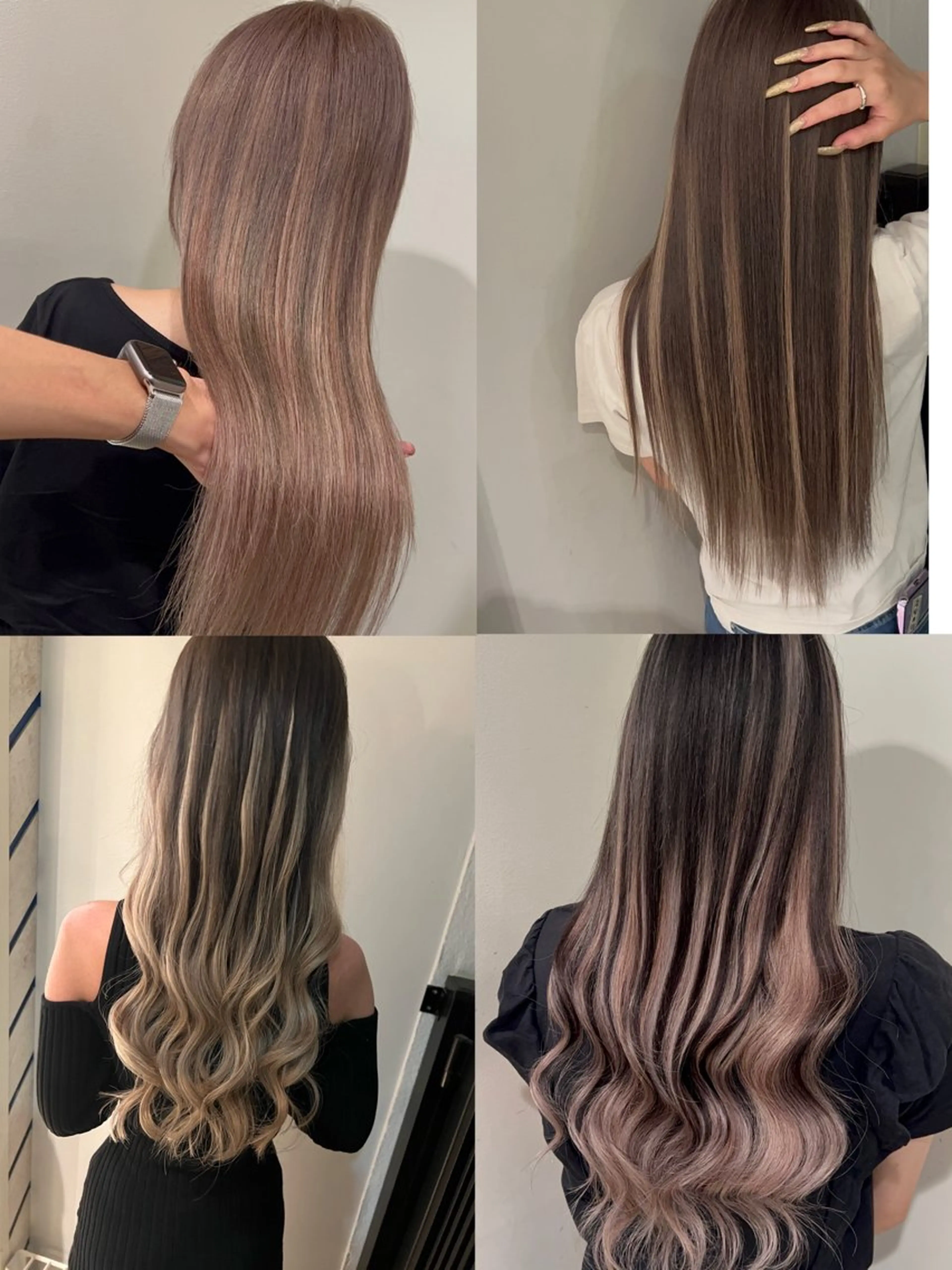 セミロング カラー ヘアアレンジ 🔥ハイトーンカラー ギャルNAOKI🔥のヘアスタイル