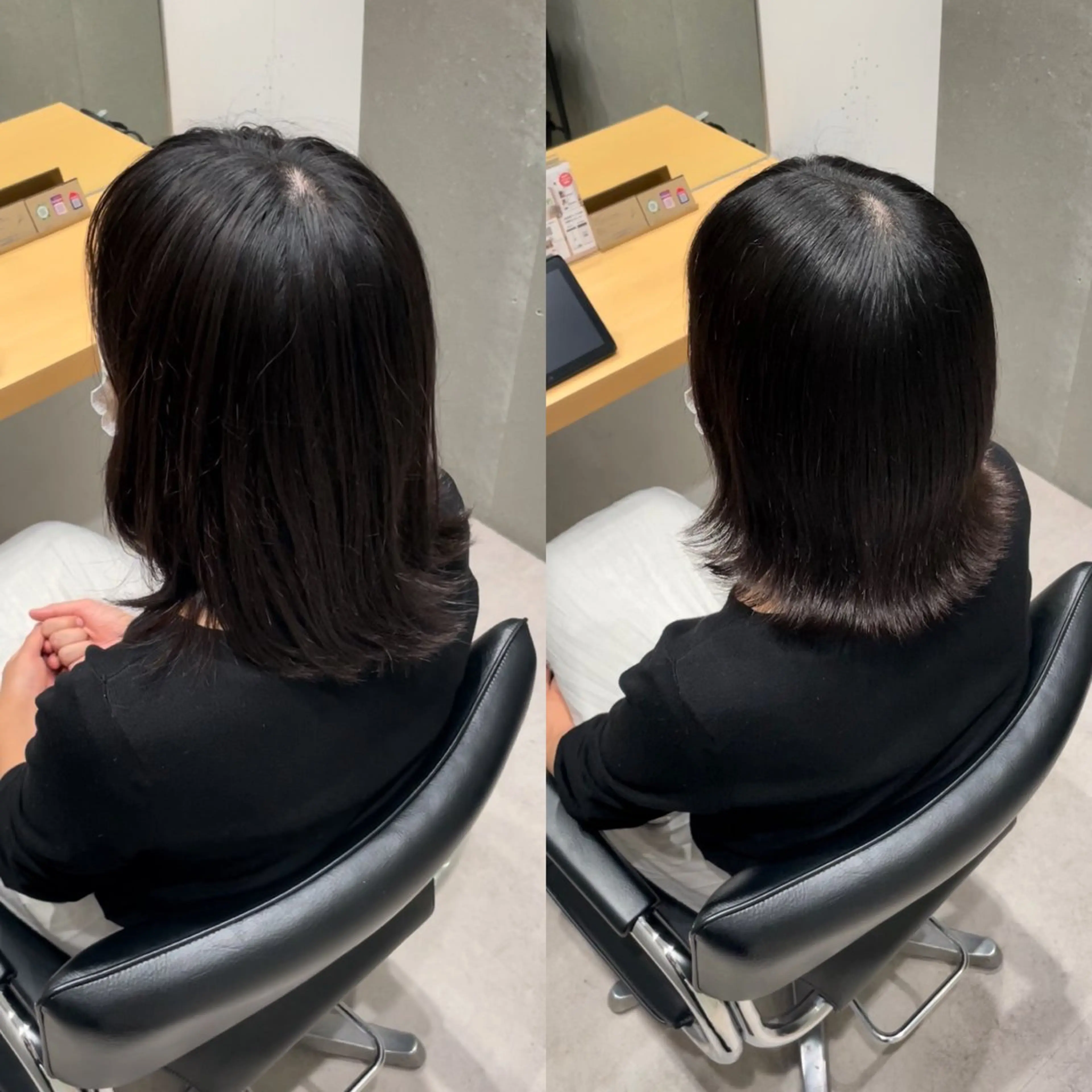 ミディアム 髪質改善 トリートメント カット トリートメント 髪質改善ヘアケア 艶髪特化/上田のヘアスタイル