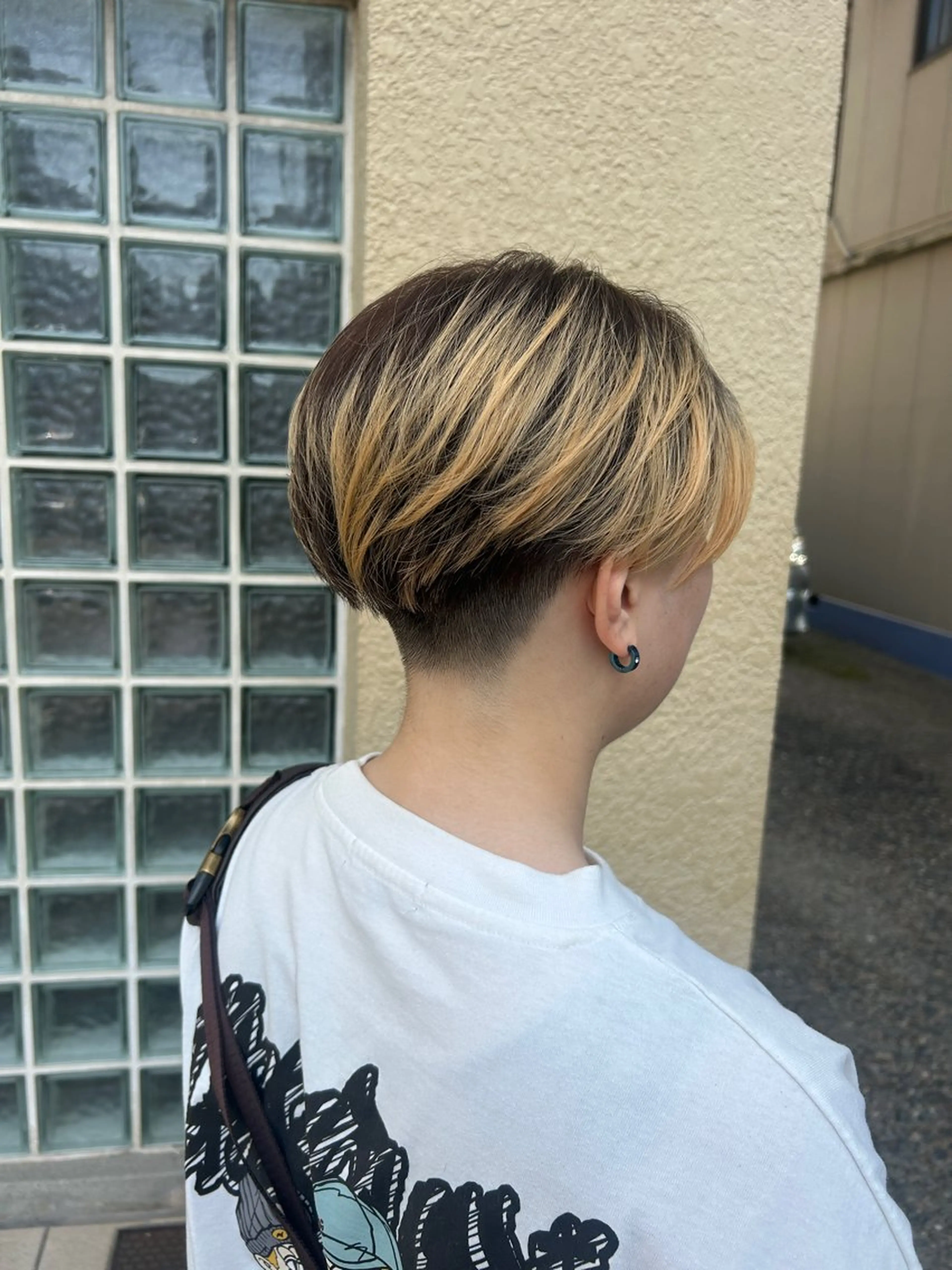 ショート カラー ボブ 髪質改善 ショートヘア カット トリートメント ヘッドスパ 久木原 ゆりのヘアスタイル