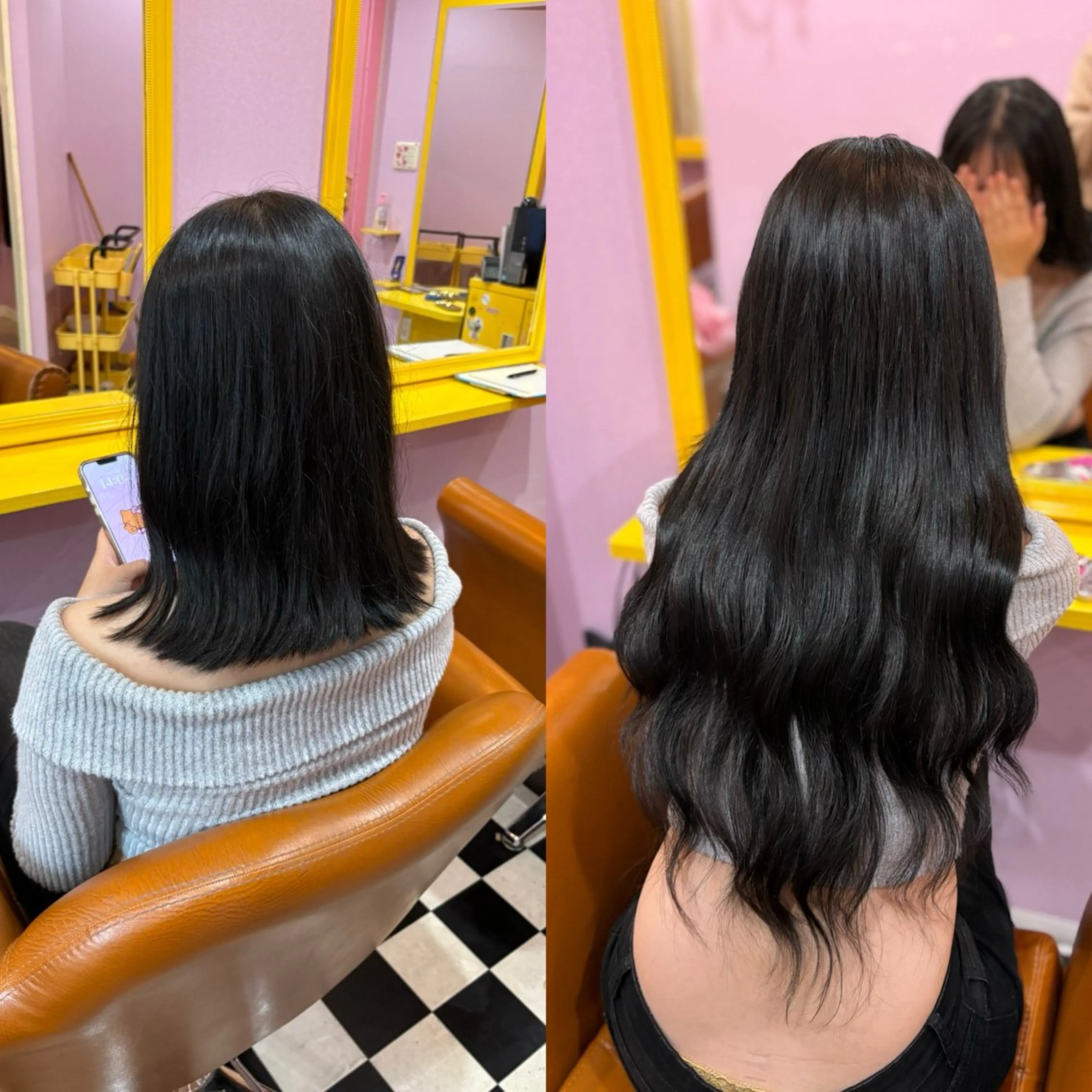 ミディアム チビ編み込みエクステ どぅ〜す/YUIのヘアスタイル