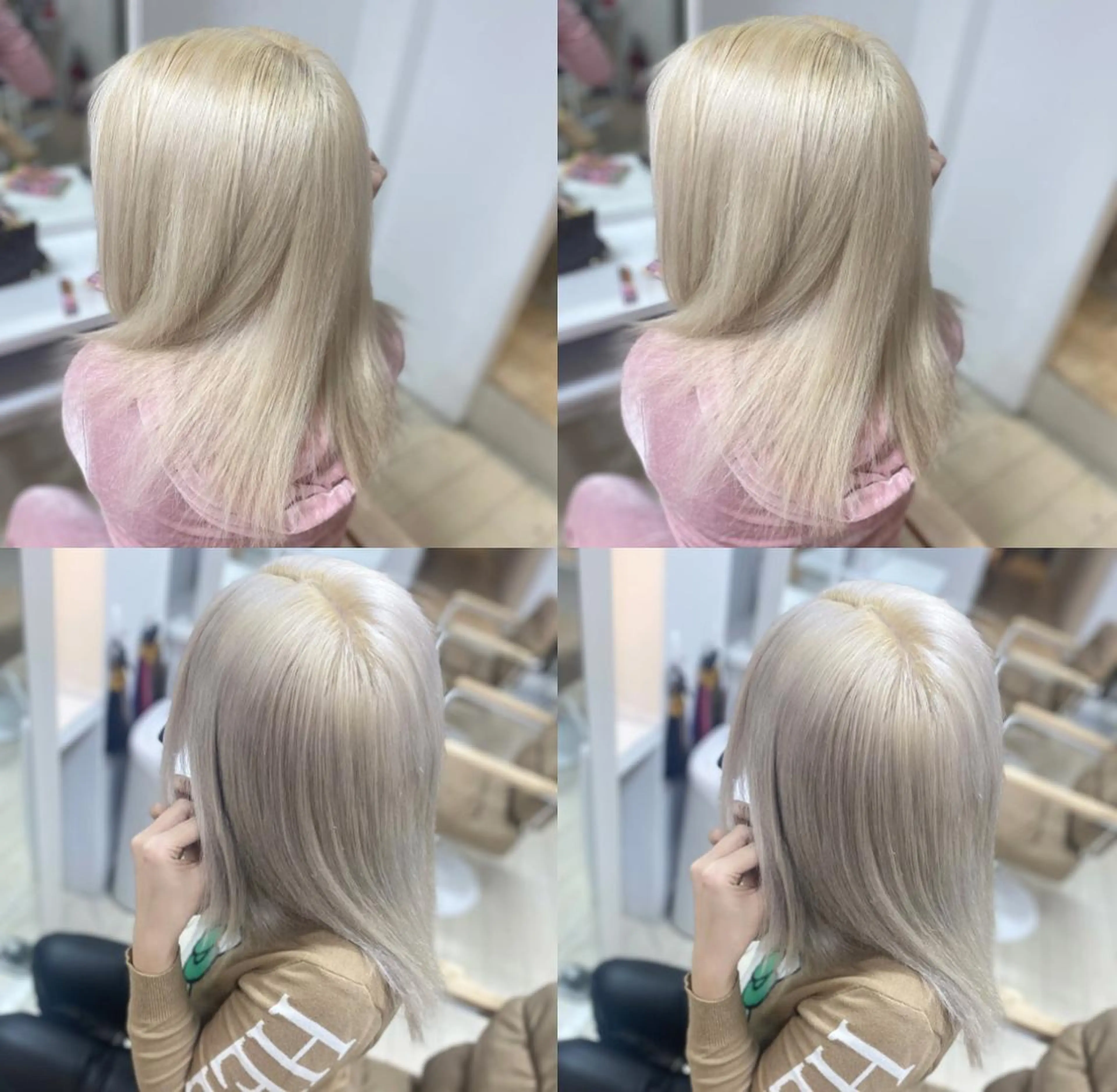 ミディアム カラー ヘアアレンジ メンズ キッズ ネイル マツエク・マツパ アイブロウ 🧡可愛い色落ち🧡 ハイトーン特化🧡のヘアスタイル