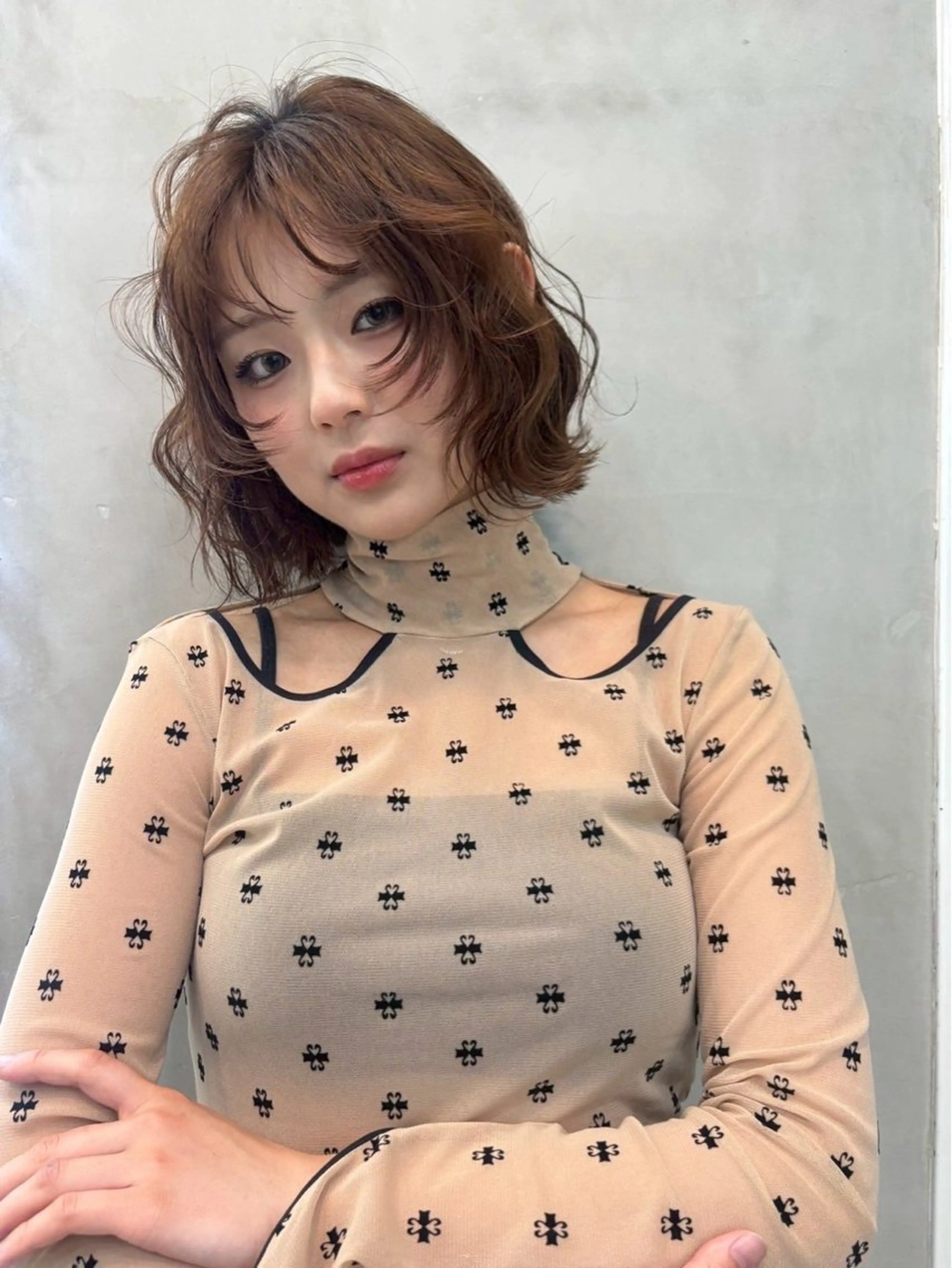 ショート カラー ヘアアレンジ ニュアンスカラー🧶 nanacoのヘアスタイル