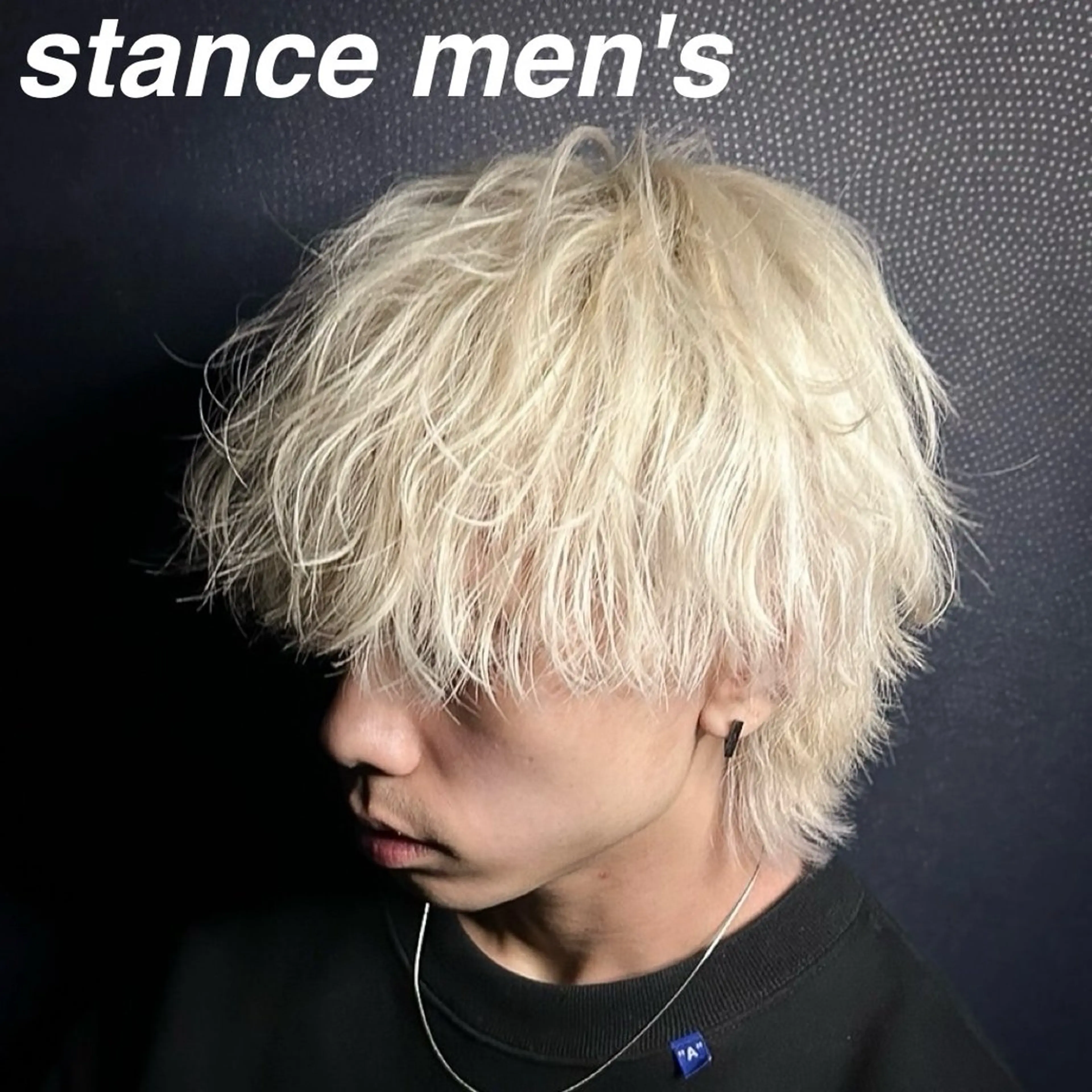 ショート カラー パーマ メンズ メンズハイトーン マッシュウルフ マッシュ メンズウルフカット ハイトーンカラー カット ヘアカラー メンズ特化 👑YUTAのヘアスタイル