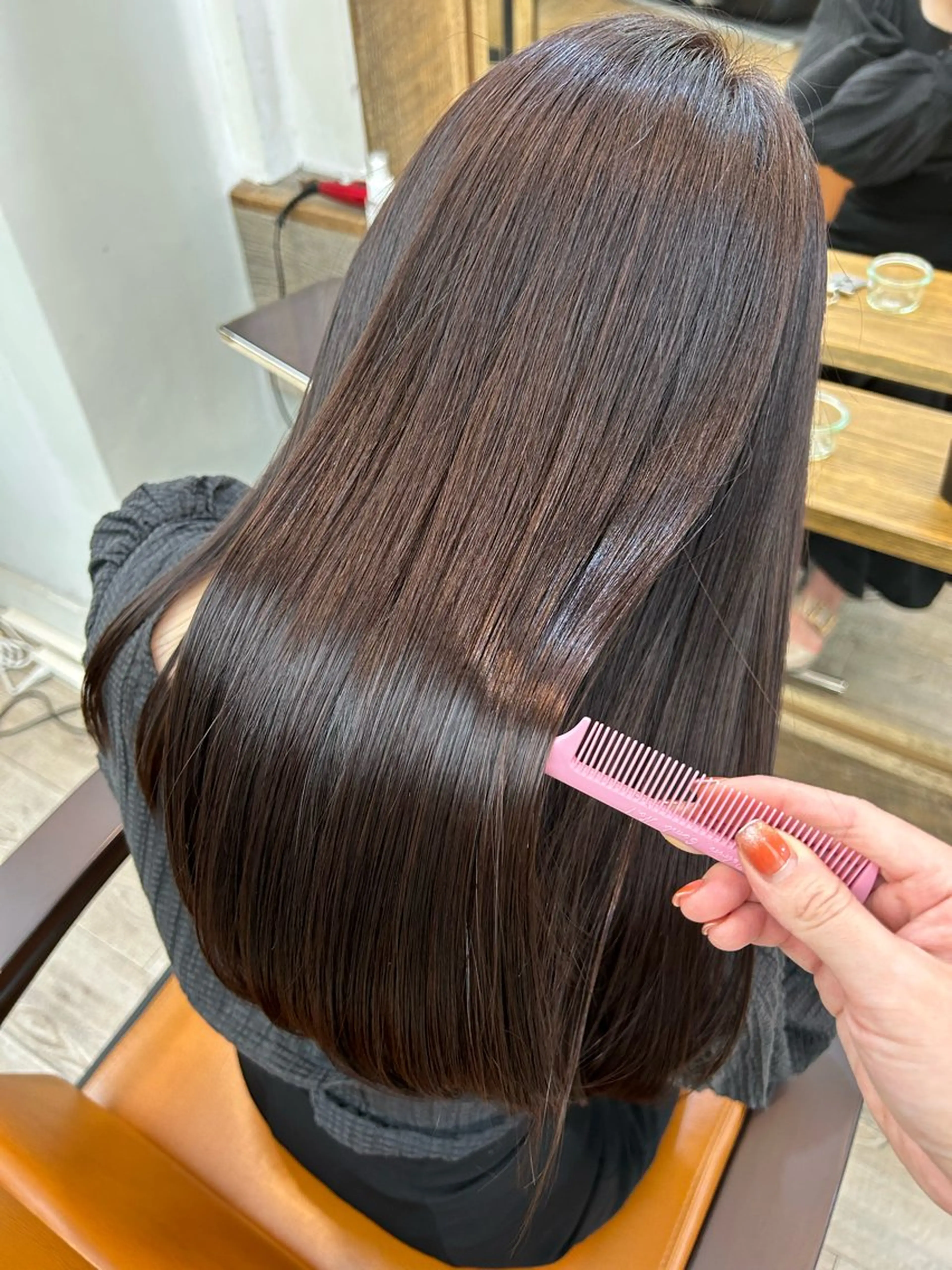 ロング カラー 前髪顔周り✂️店長 ❤️アマミヤ❤️のヘアスタイル