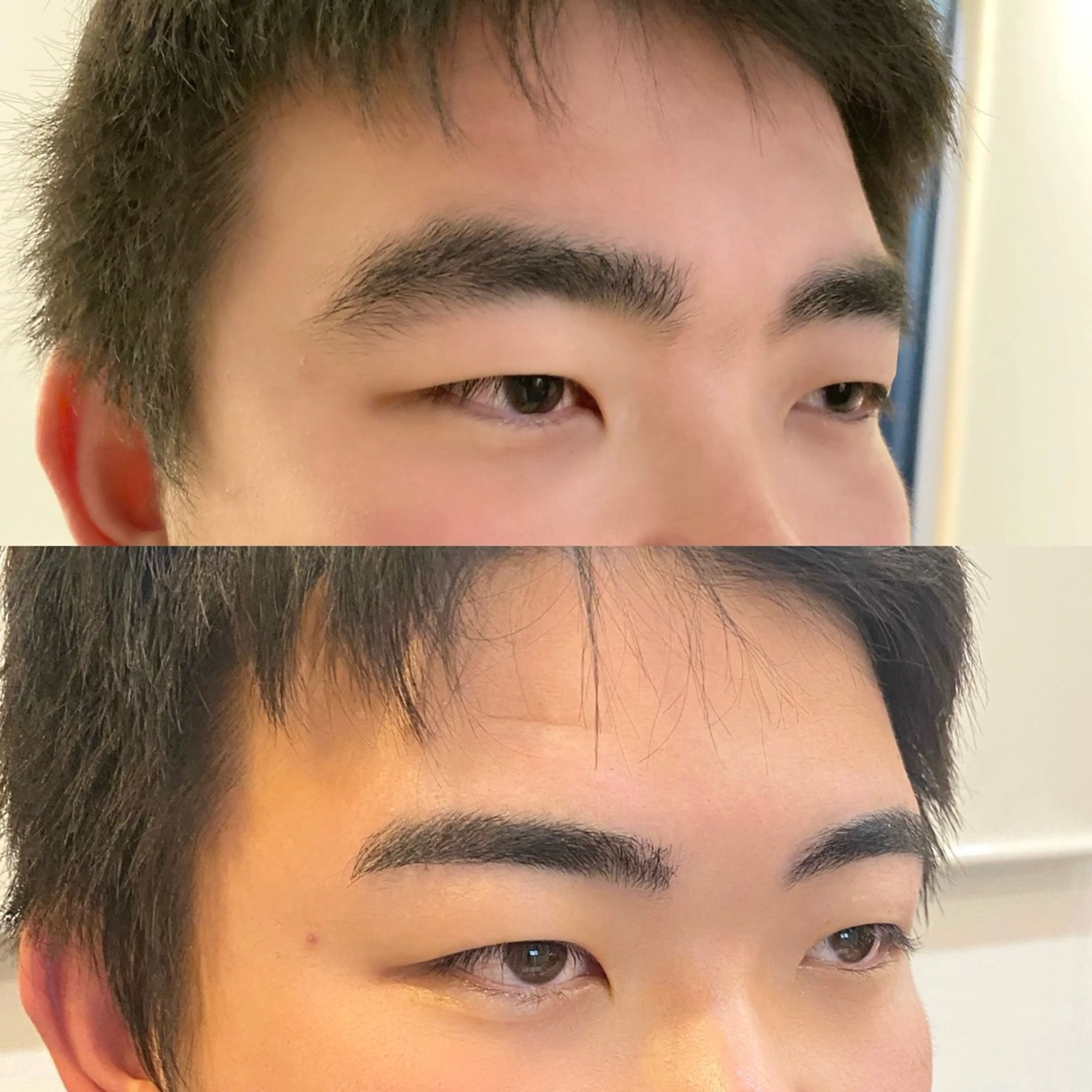 メンズ アイブロウ ハリウッドブロウリフト 眉毛ワックス脱毛 メンズガーデン yuriのネイルデザイン