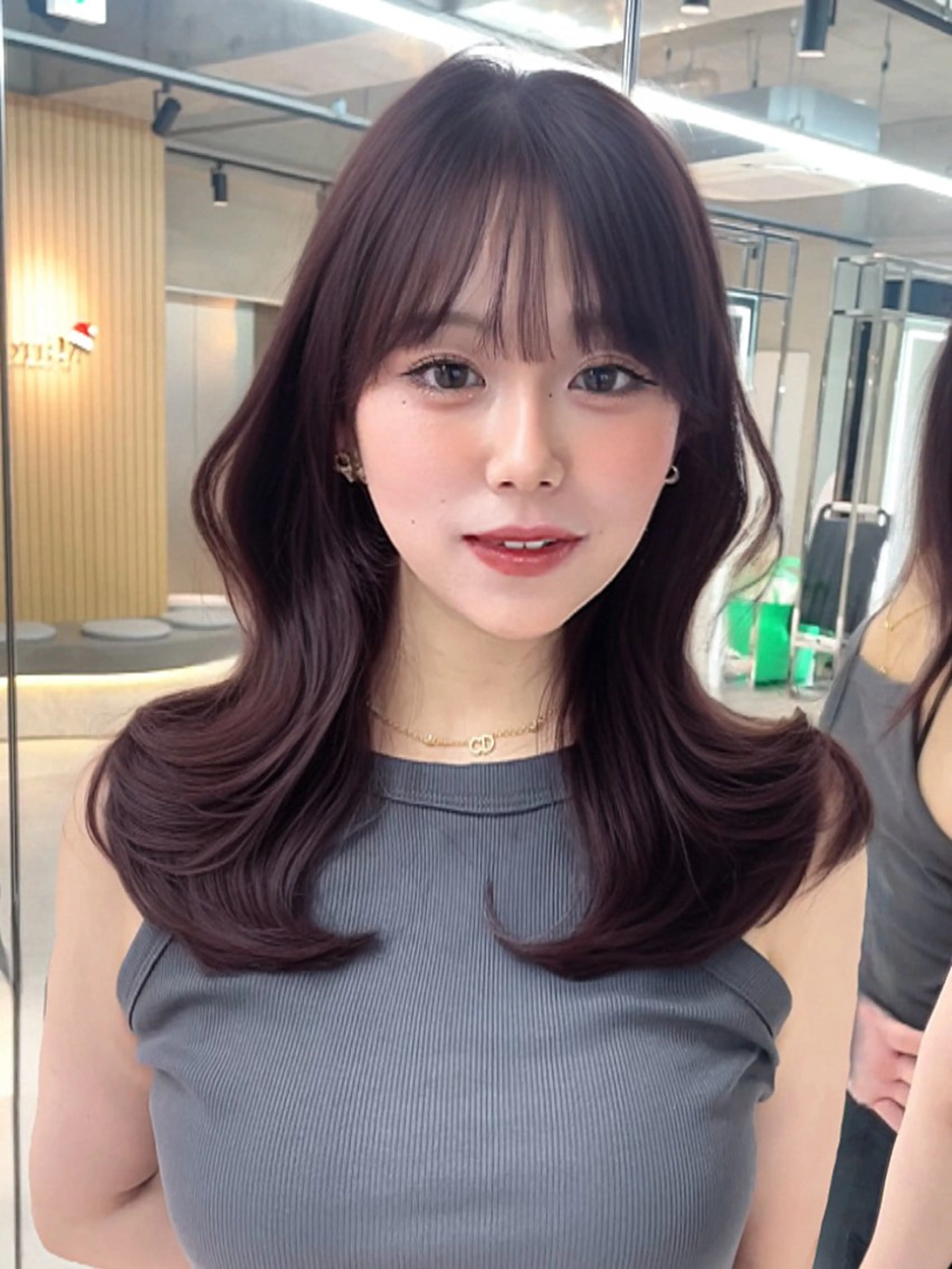 セミロング カラー 韓国ヘア/レイヤー Londエレンのヘアスタイル