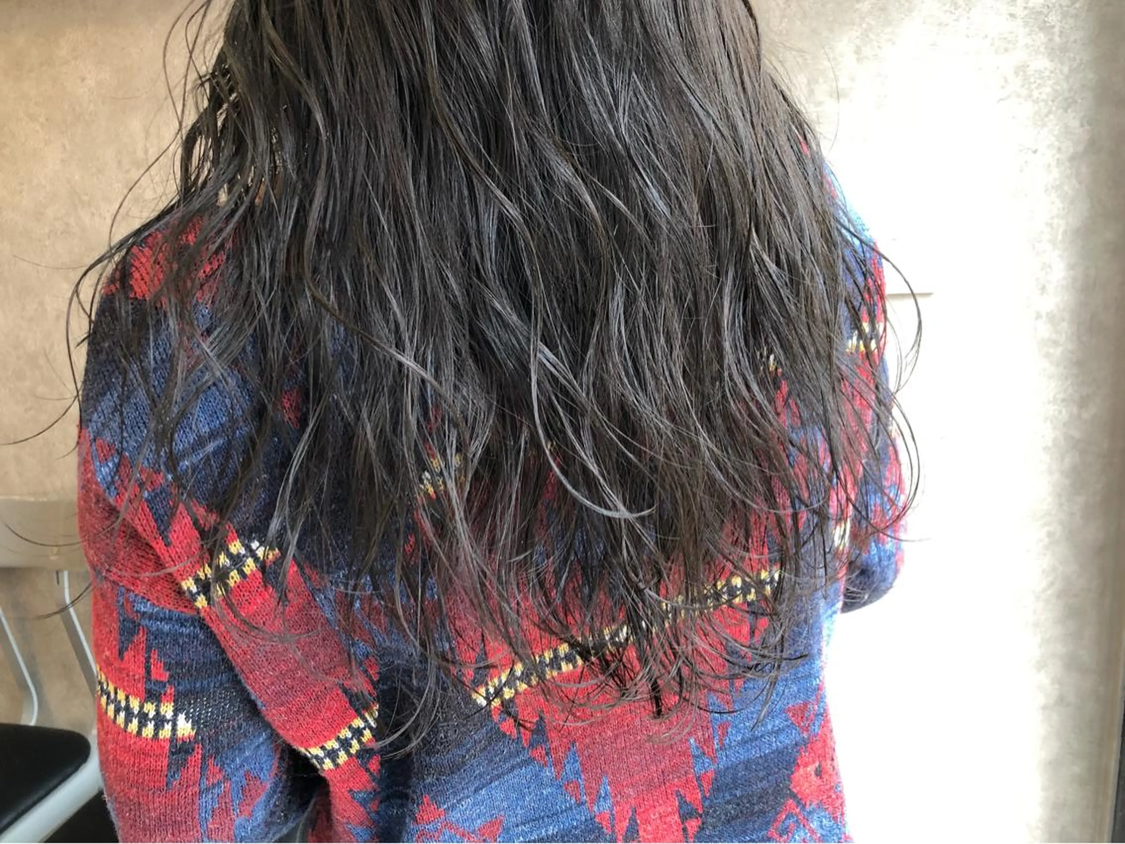 セミロング カラー 顔周りレイヤー/韓国 ブリーチminamiのヘアスタイル