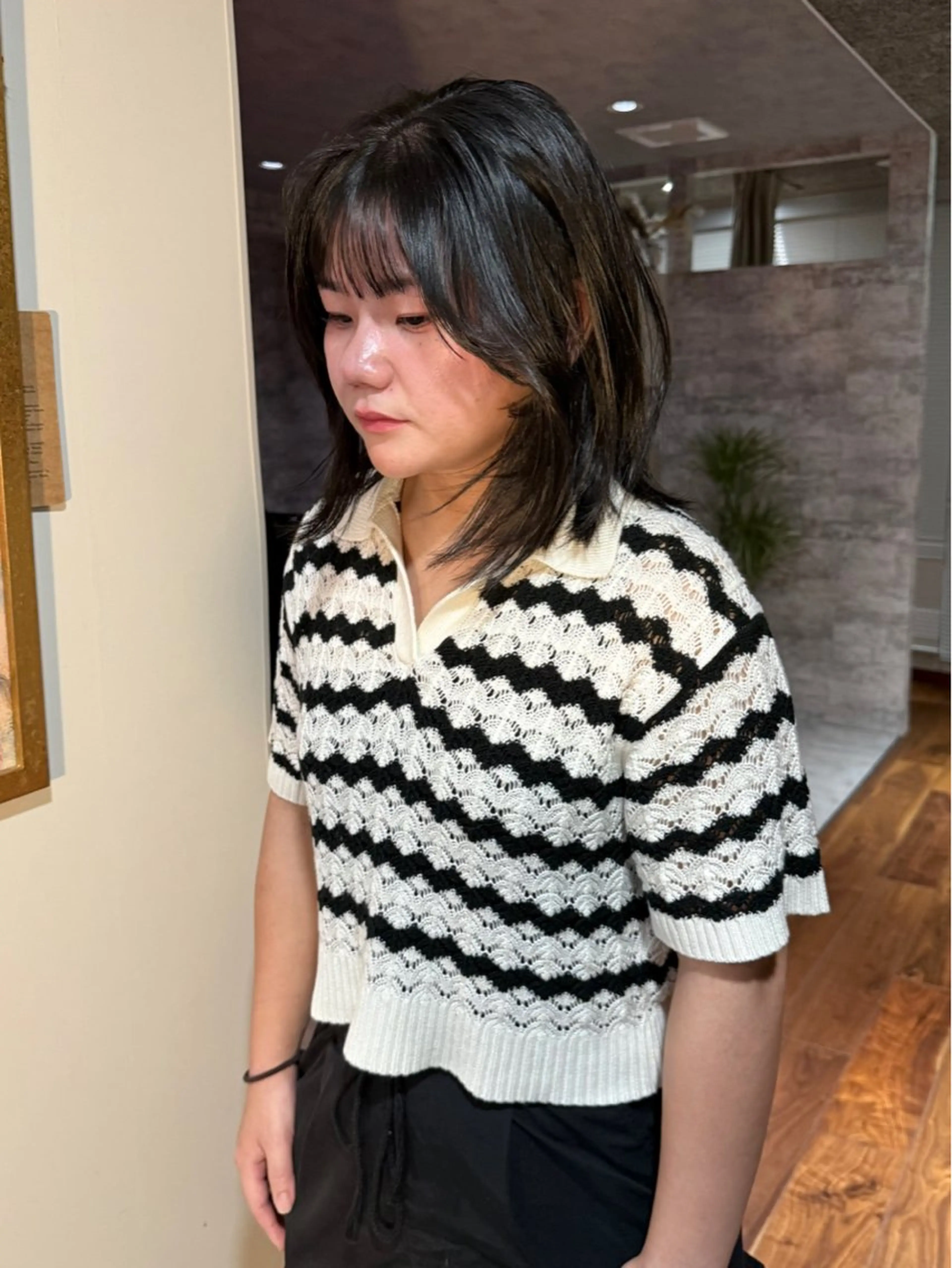 ミディアム カラー カット トリートメント mai / linoah˚✧のヘアスタイル