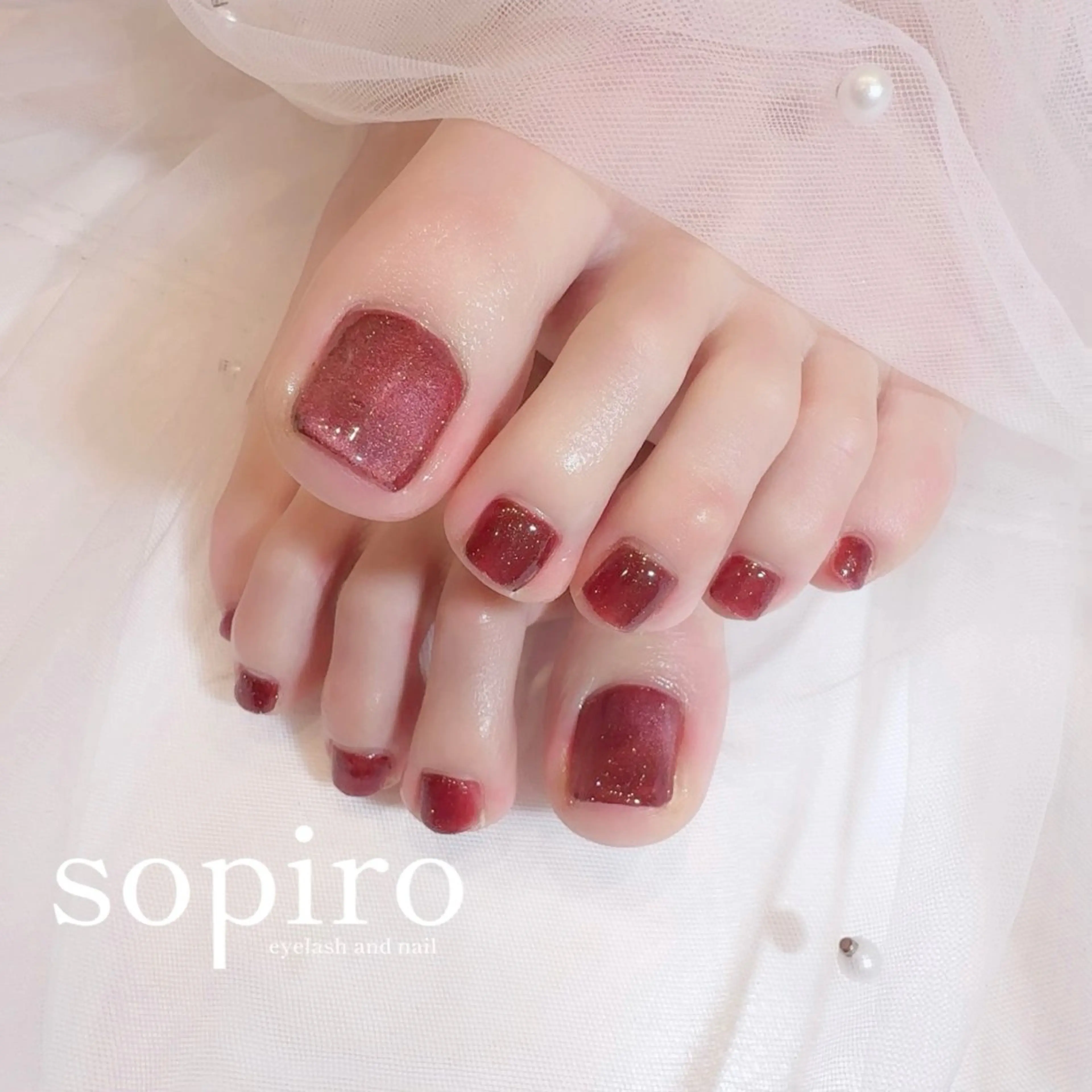 🩰【foot】 マグネットネイル・フラッシュジェルの写真