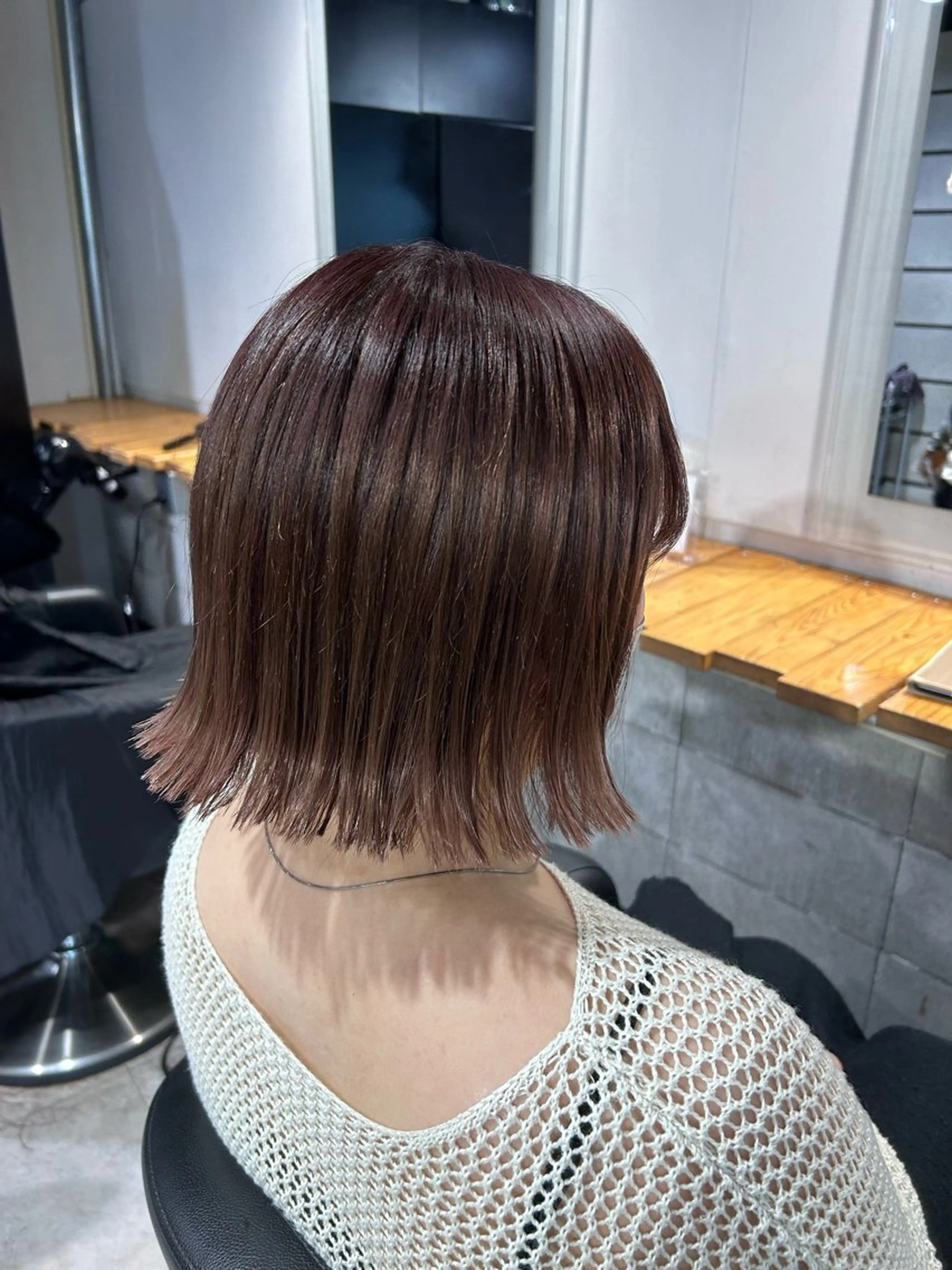 ミディアム カット ヘアカラー トリートメント レイヤーStyle 🩵菜々実のヘアスタイル